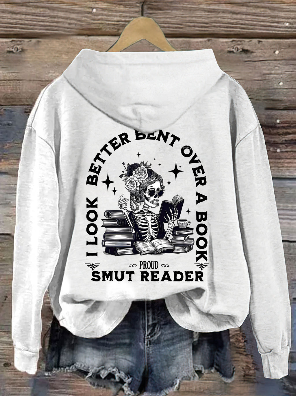 I Look Better Bent Over A Book Hoodie