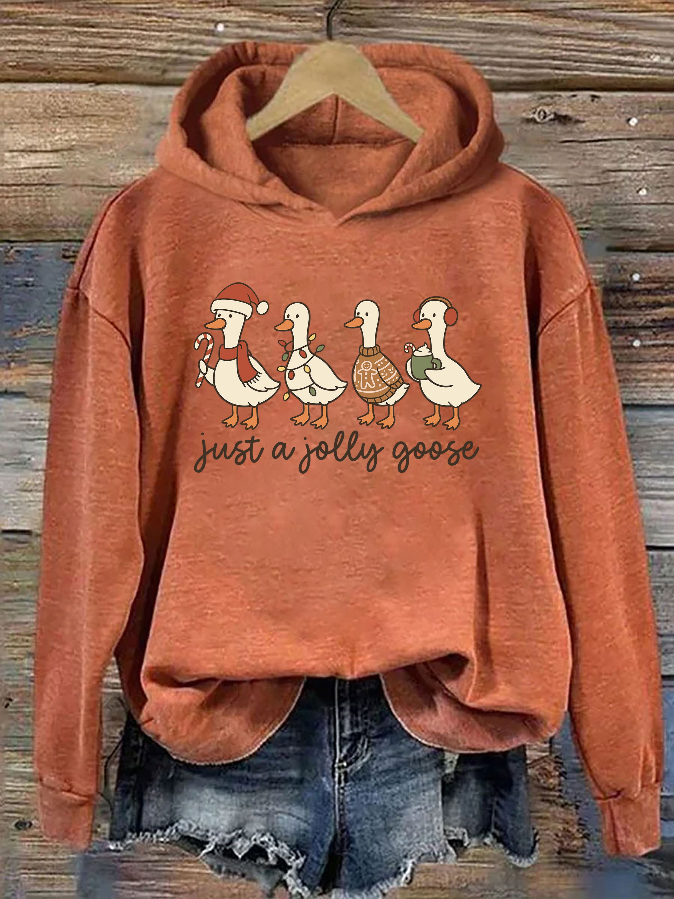 Funny Christmas Goose Hoodie