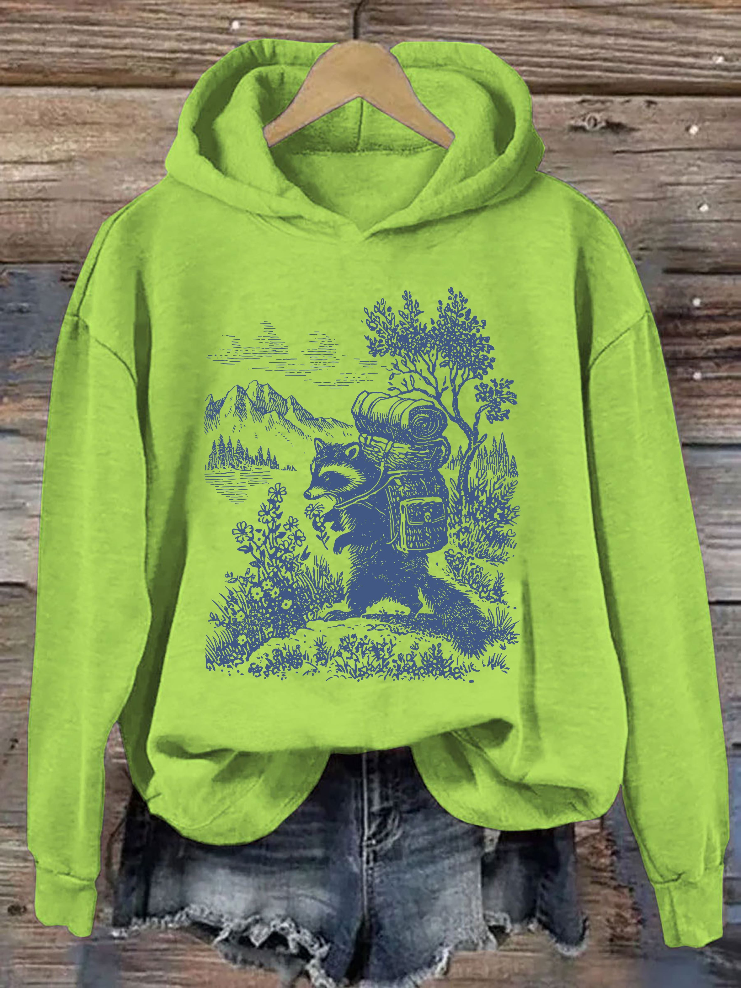 Raccoon Hiking Hoodie