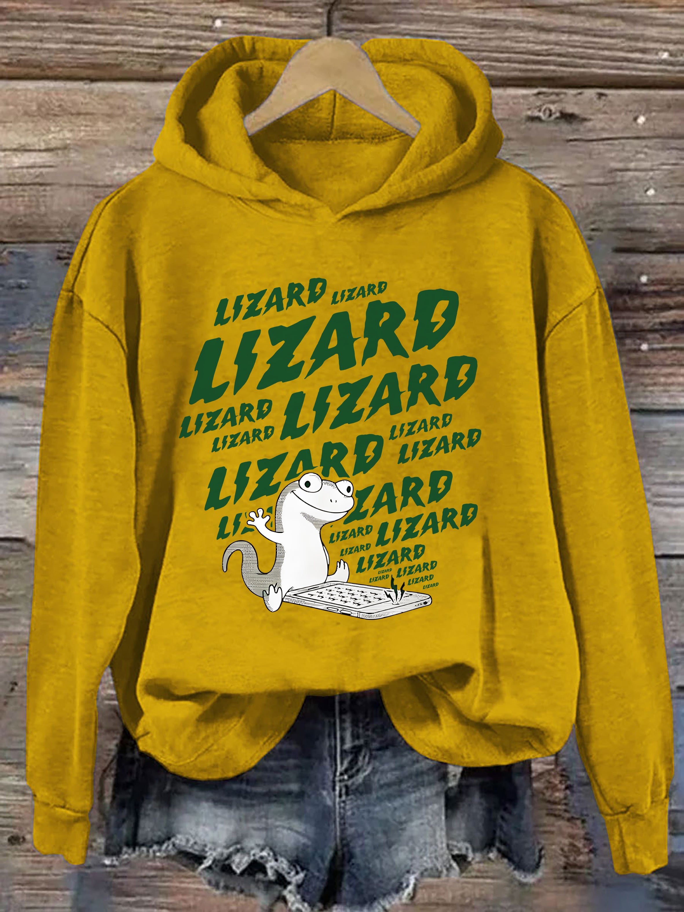 Lizard Wizard Lizard Meme Hoodie