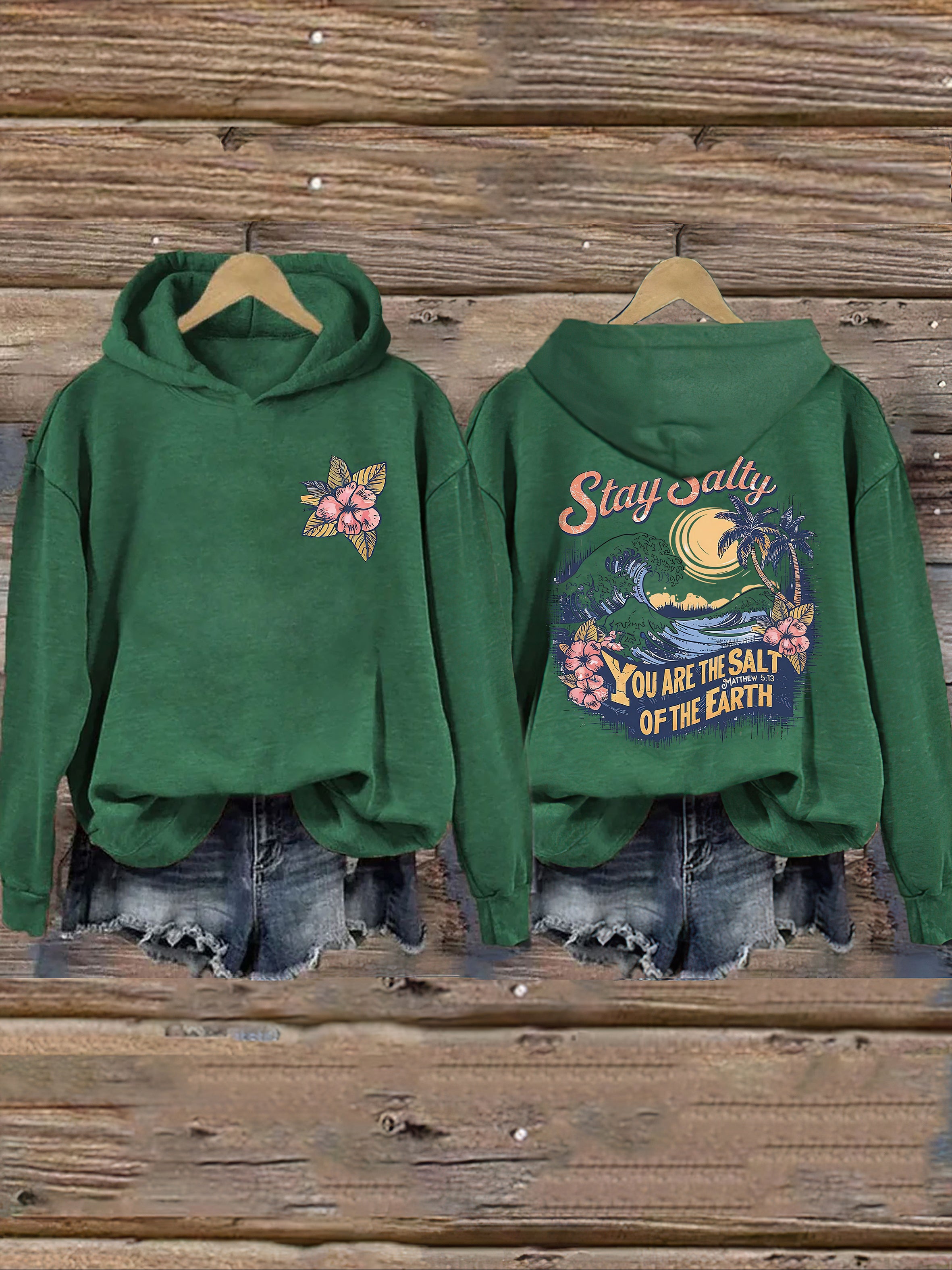 Salty Retro Christian Hoodie