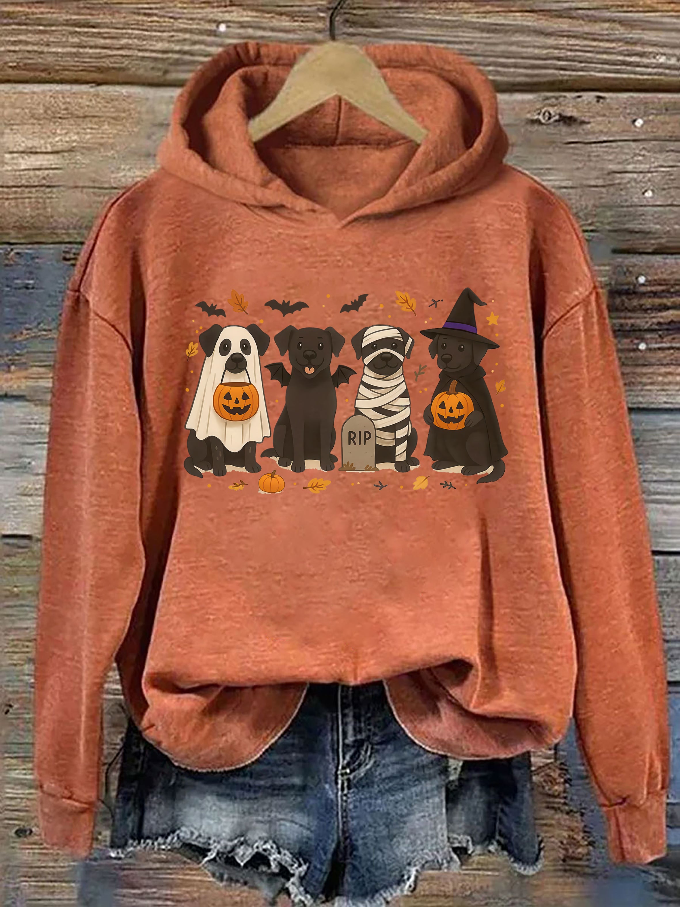 Halloween Black Lab Hoodie