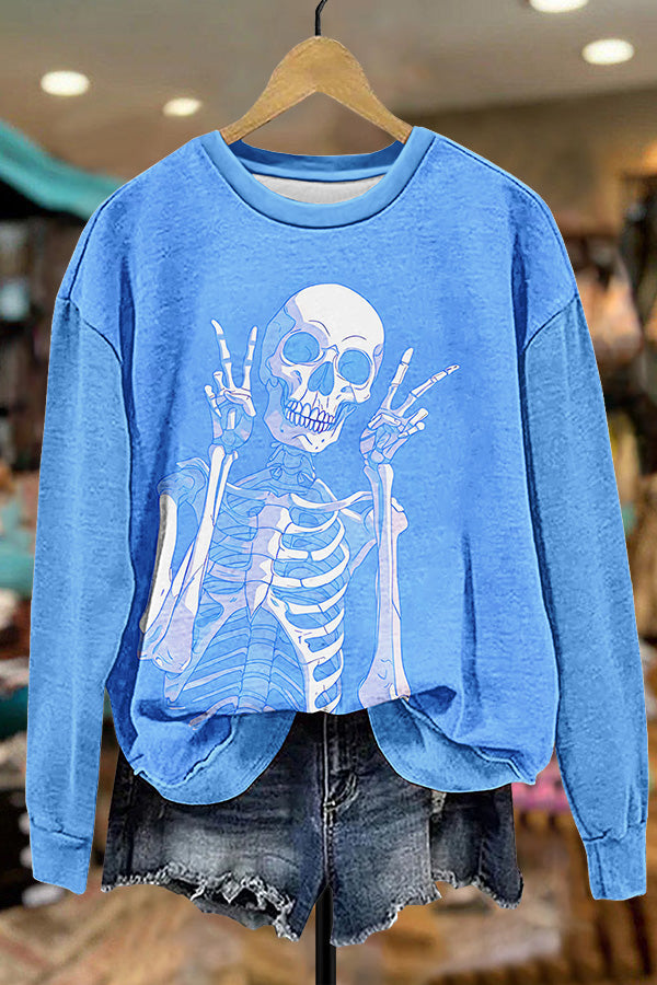 Halloween Cute Skull Sweatshirt