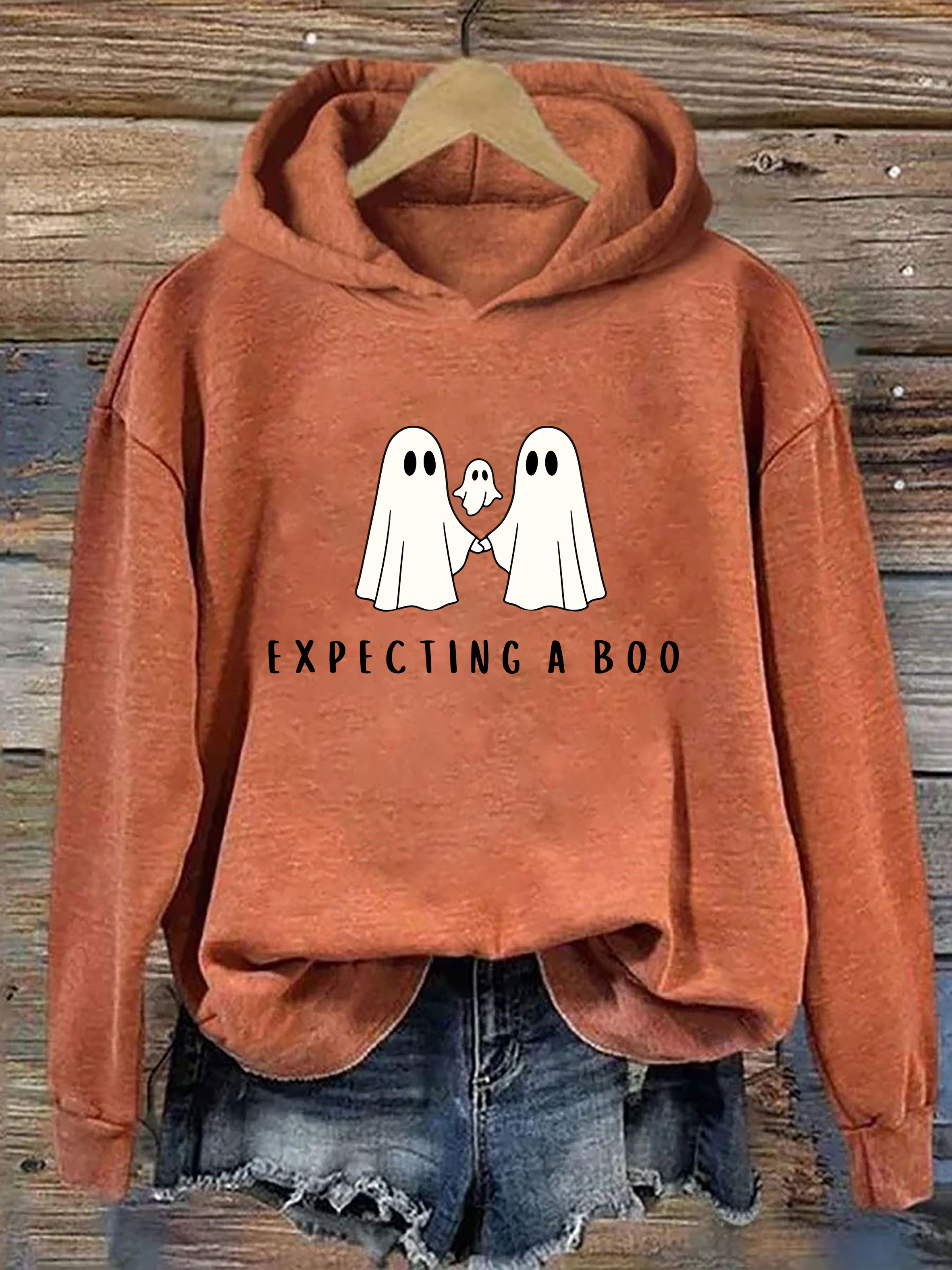 Pregnancy Announcement Halloween Hoodie