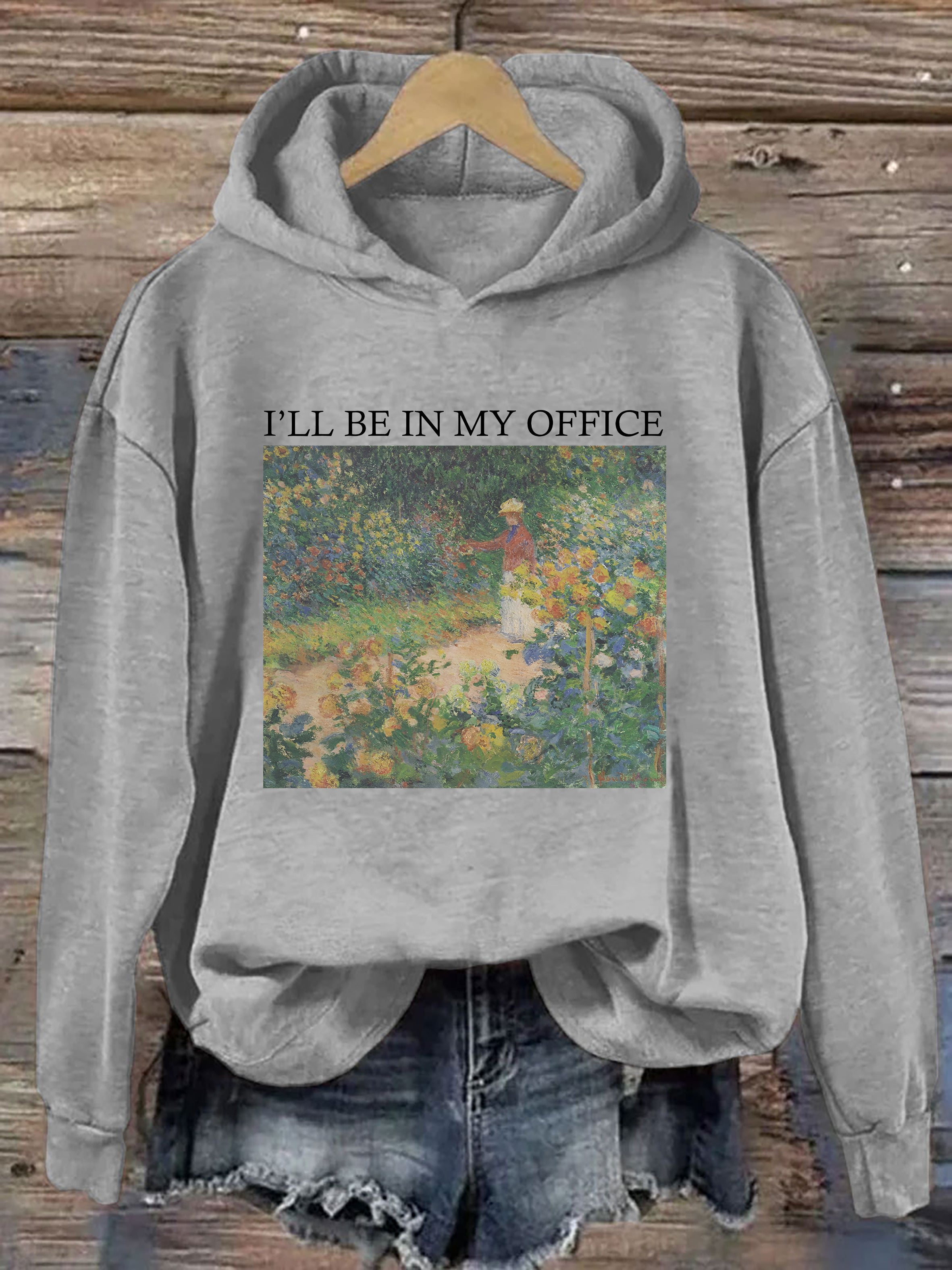 I'll Be In My Office Garden Hoodie