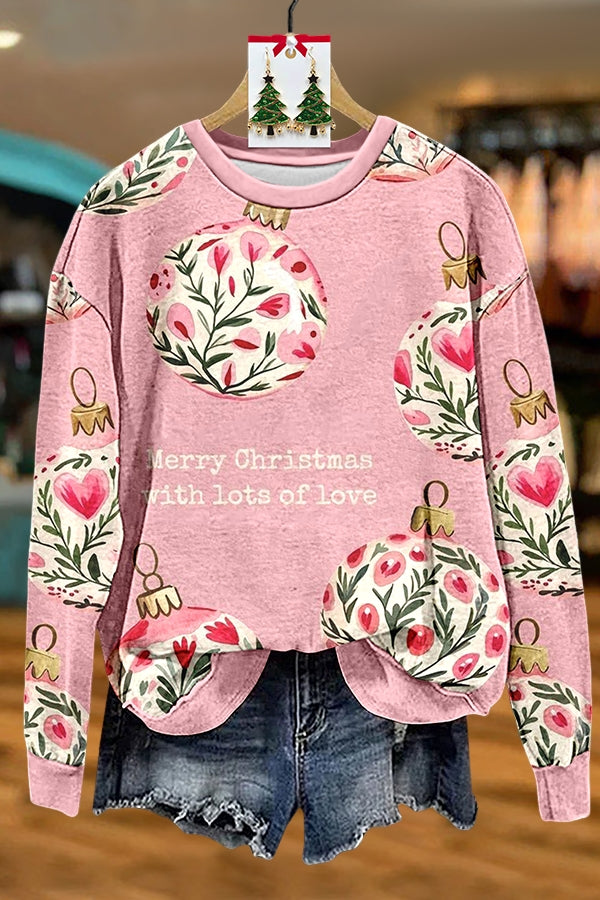 Flower Christmas Ball Sweatshirt