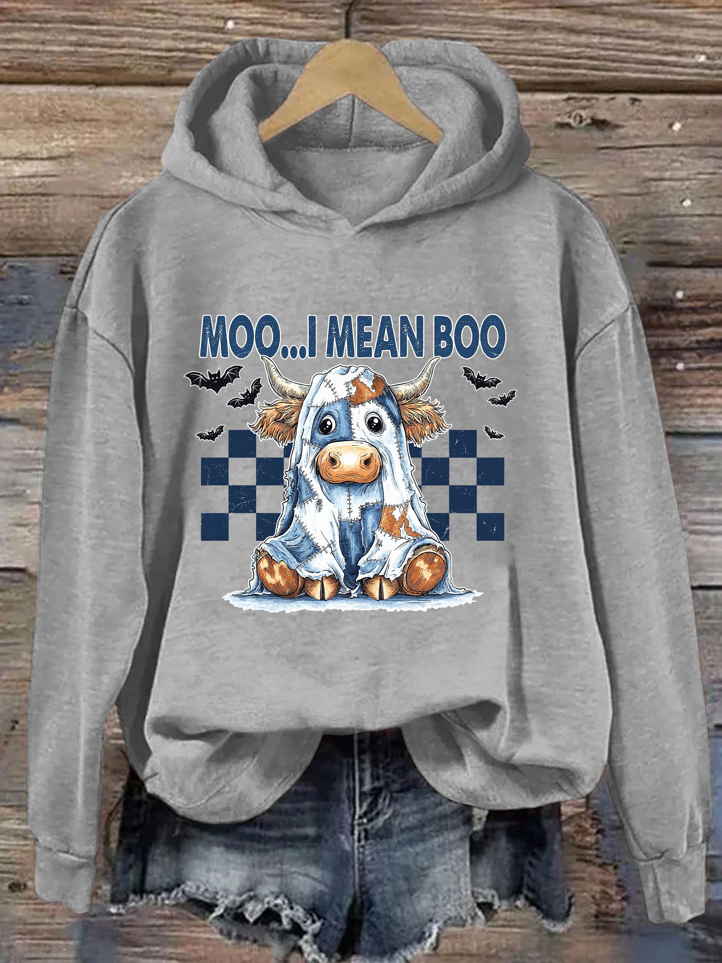 Moo I Mean Boo Hoodie