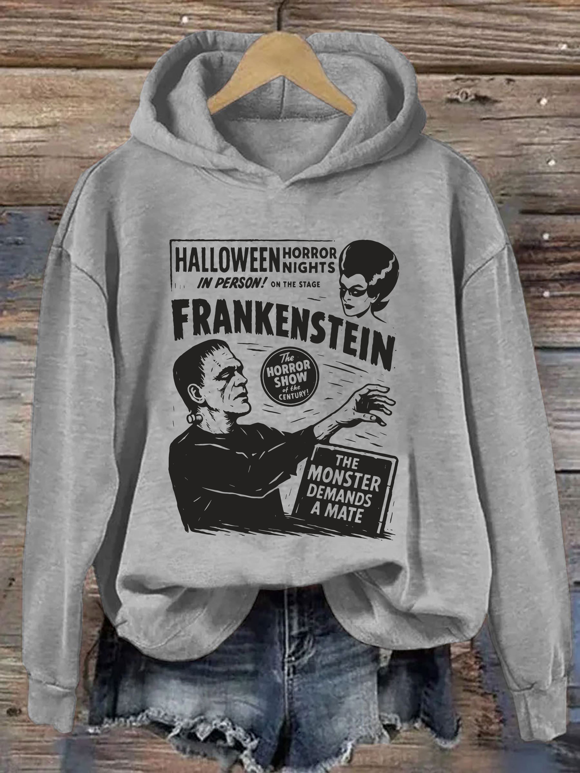 Frankenstein Cozy Halloween Hoodie