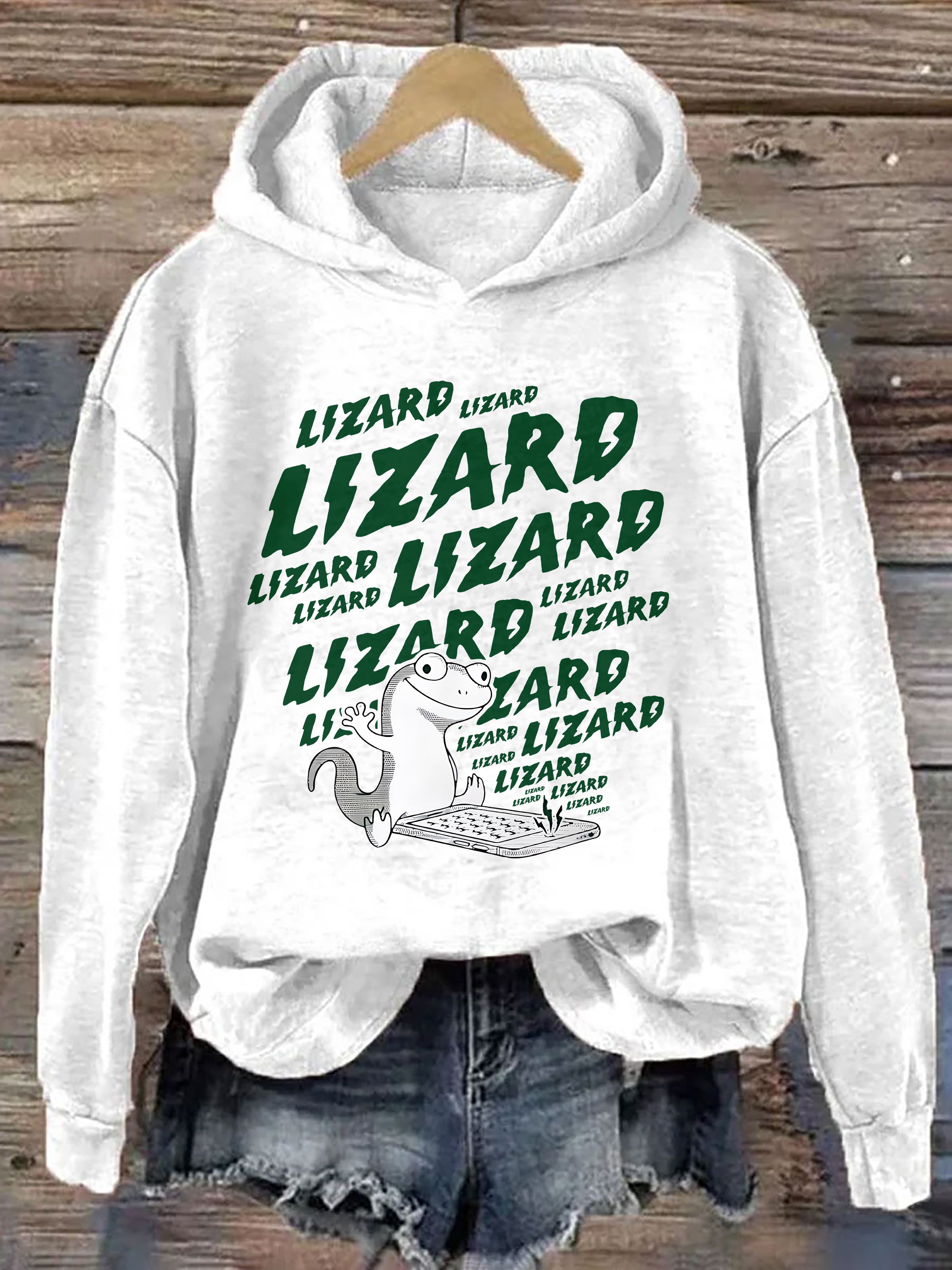 Lizard Wizard Lizard Meme Hoodie