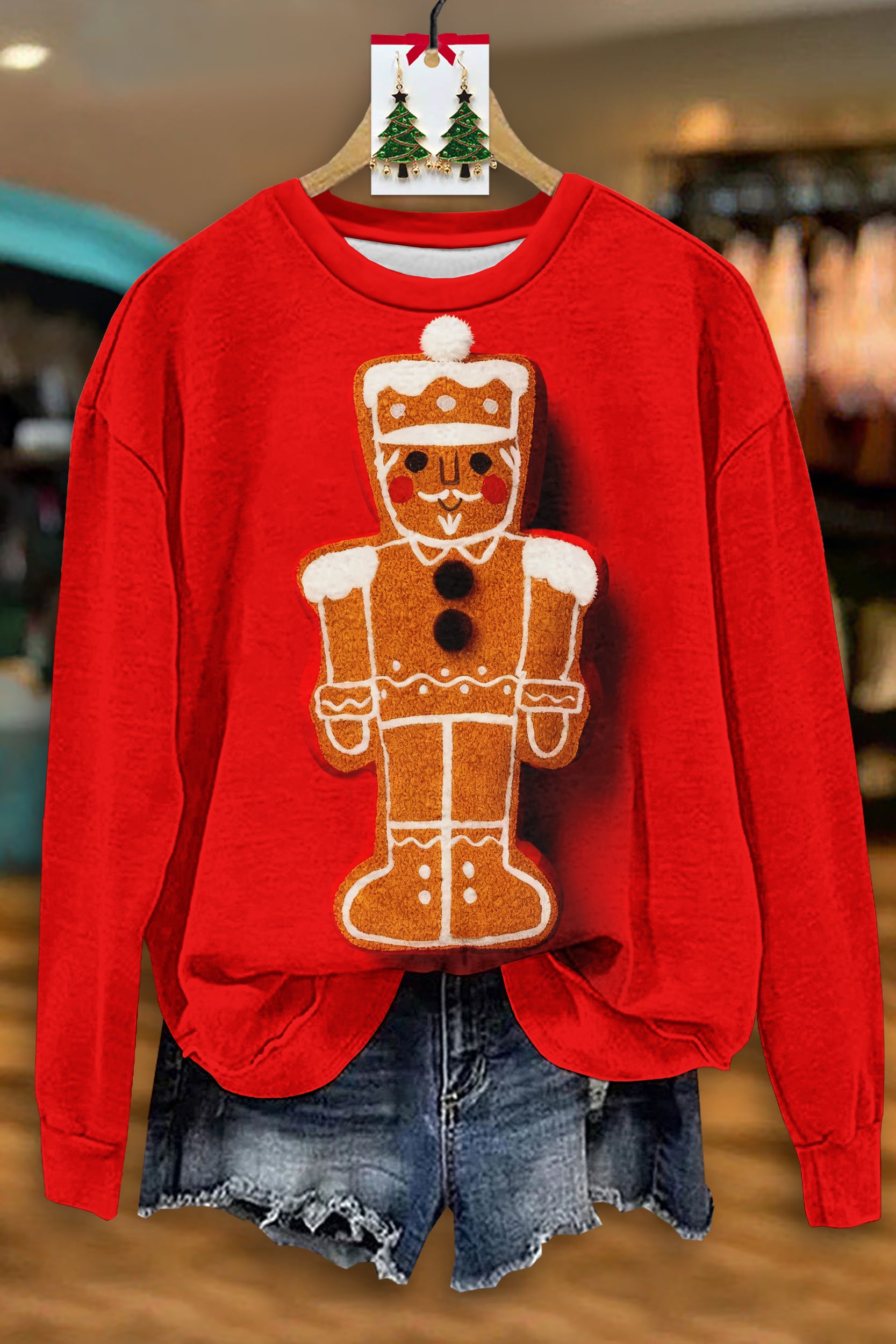 Ugly Christmas Gingerbread Man Sweatshirt