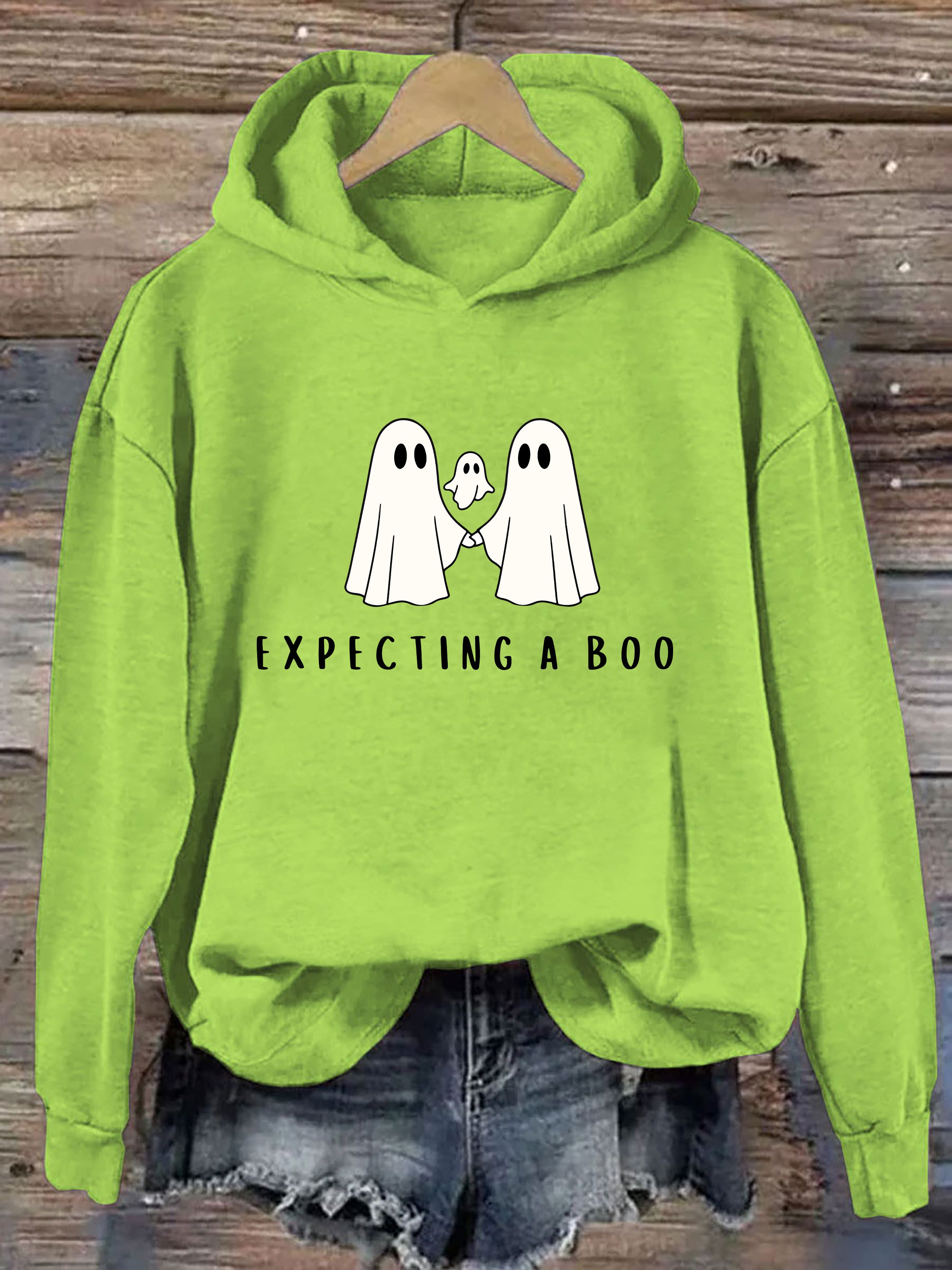 Pregnancy Announcement Halloween Hoodie
