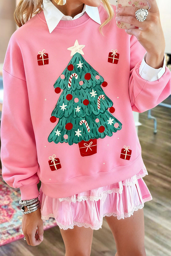 Cute Christmas Tree Gift Sweatshirt
