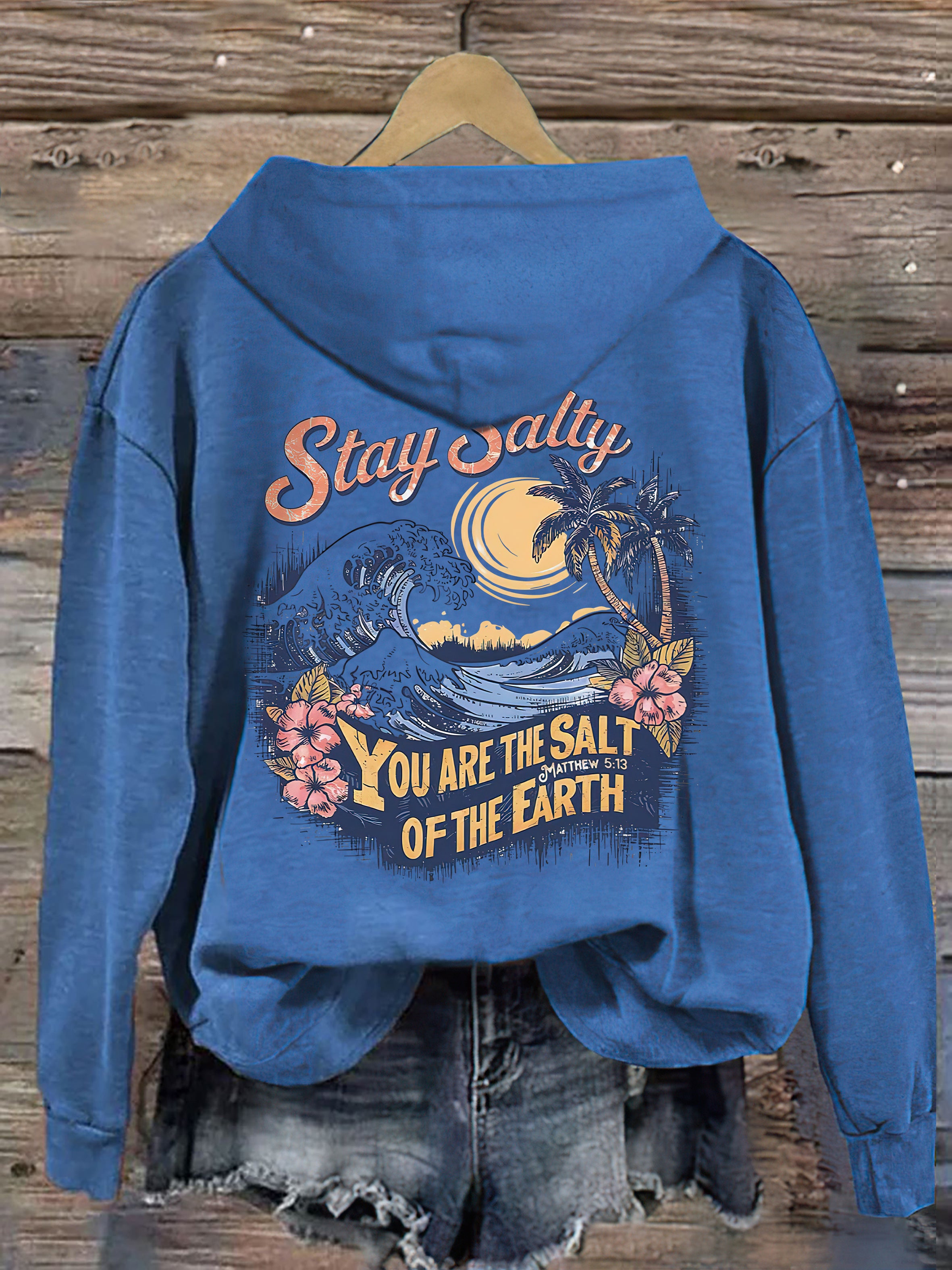 Salty Retro Christian Hoodie