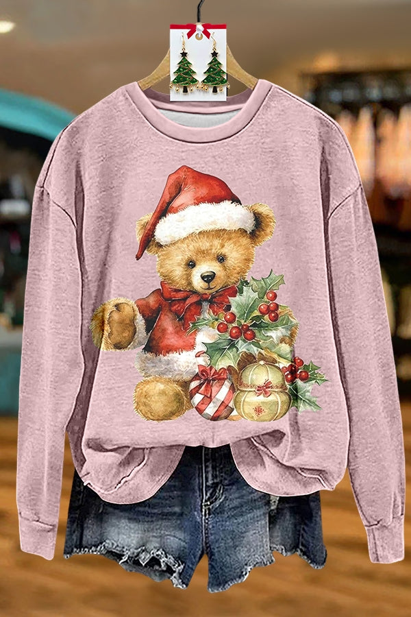 Christmas Cute Teddy Bear Gift Sweatshirt