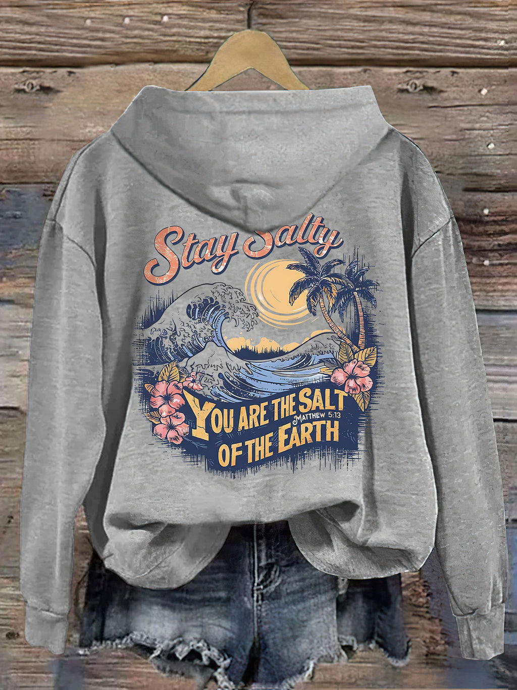 Salty Retro Christian Hoodie