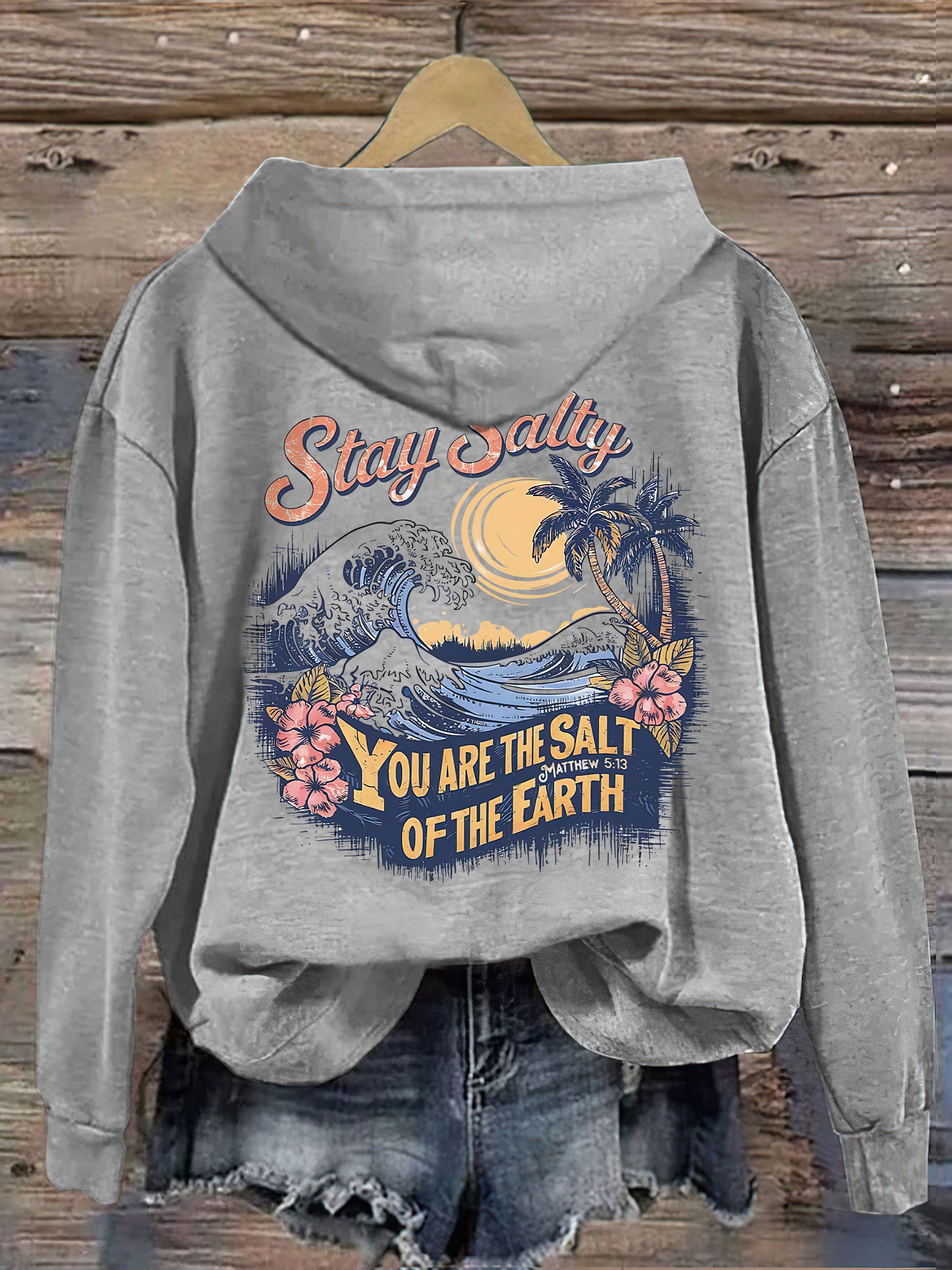 Salty Retro Christian Hoodie