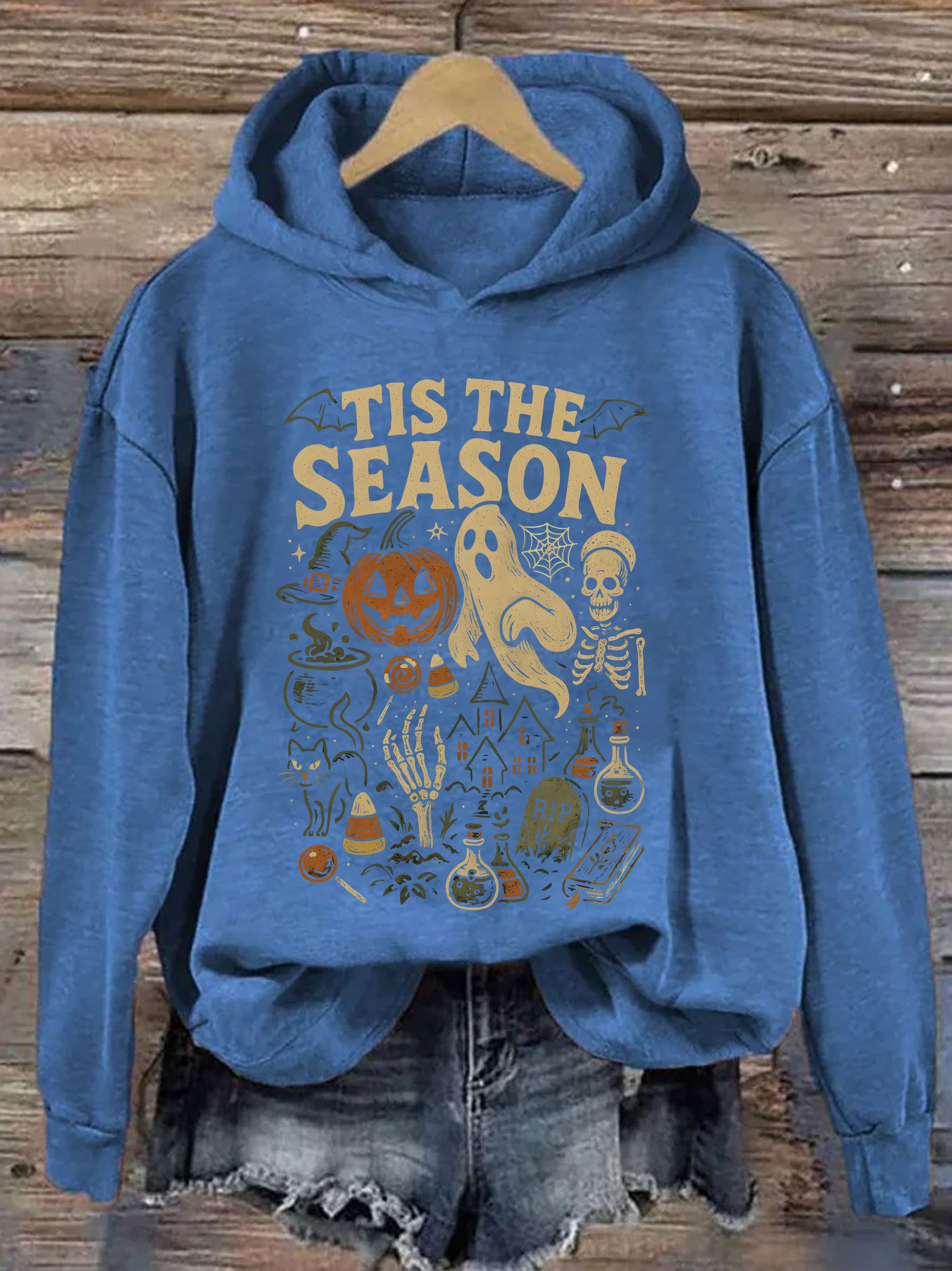 Tis' The Season Vintage Halloween Hoodie