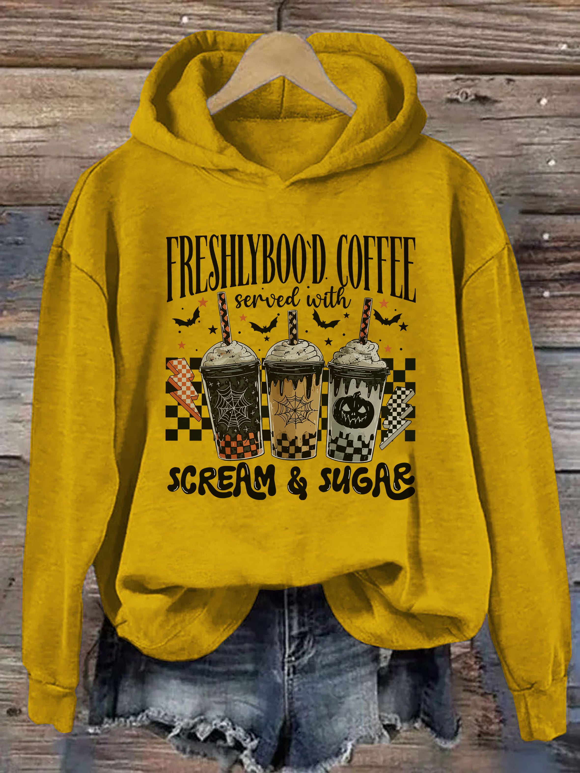 Halloween Spooky Coffee Hoodie