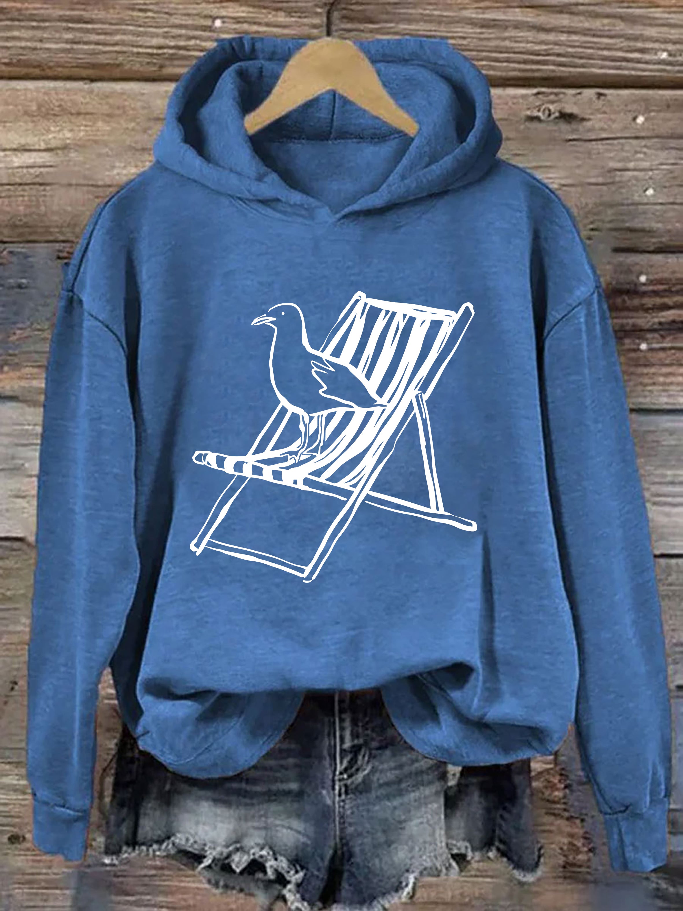 Whimsical Seagull Hoodie