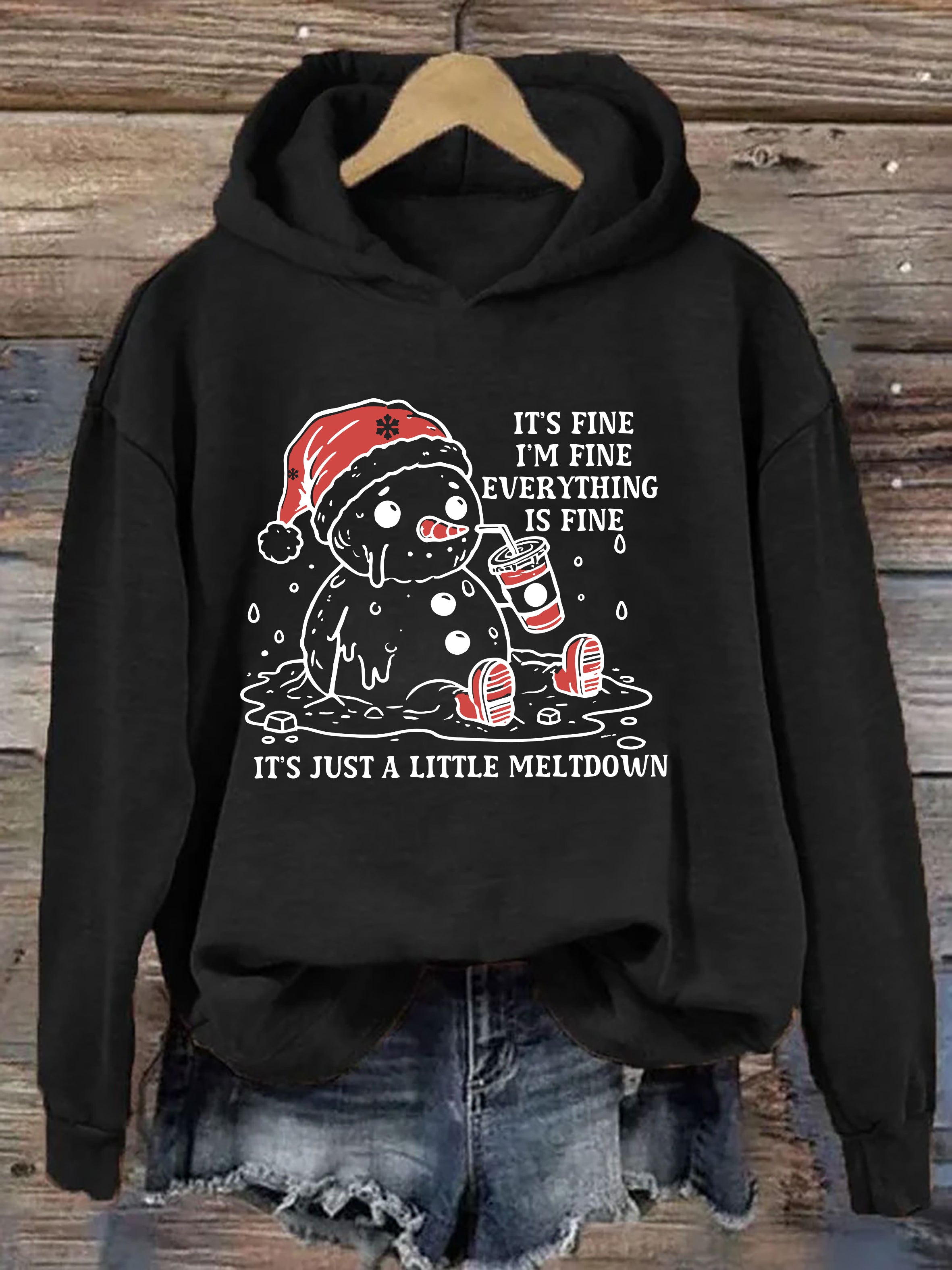 Funny Christmas Mental Health Hoodie