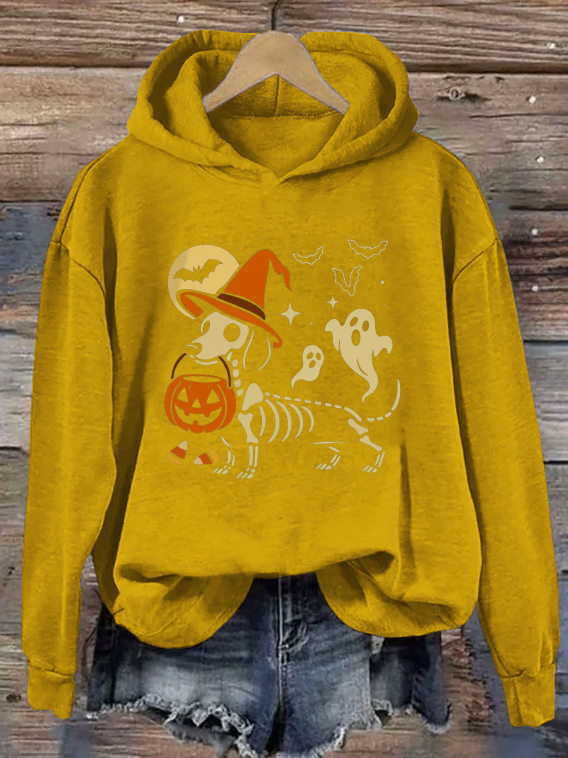 Dachshund Skeleton Hoodie