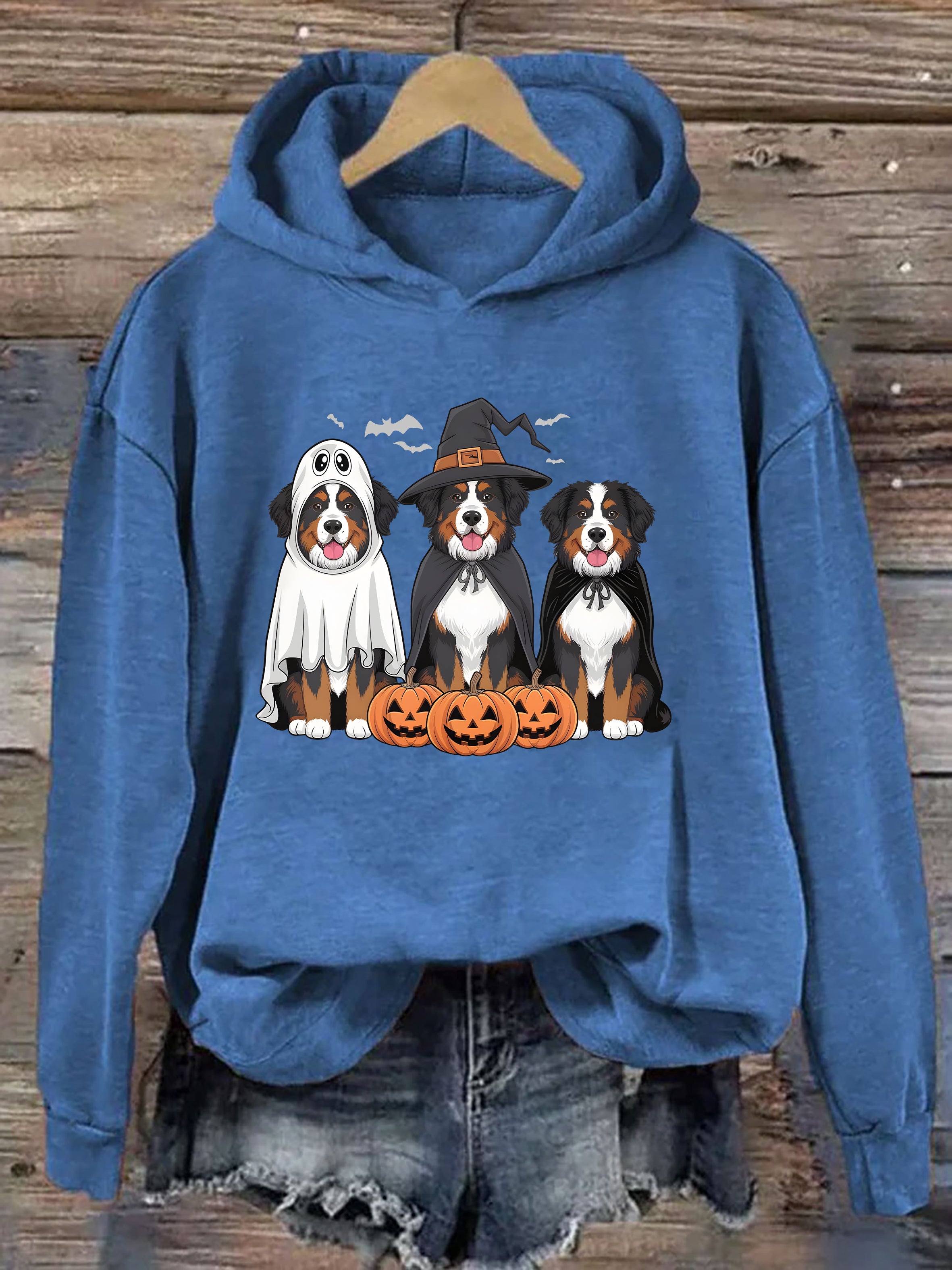 Bernese Mountain Dog Ghost Dogs Hoodie