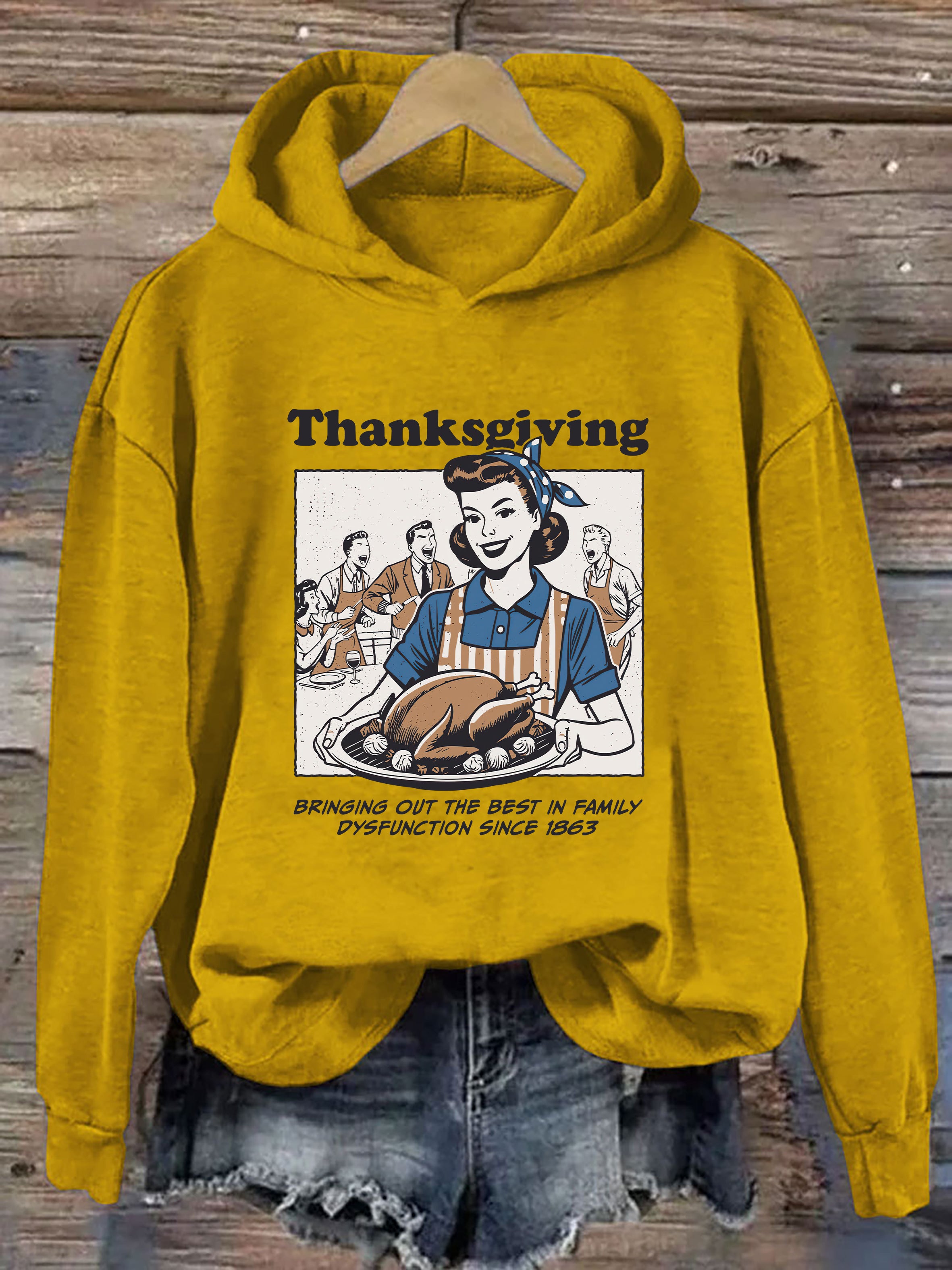 Vintage Thanksgiving Hoodie