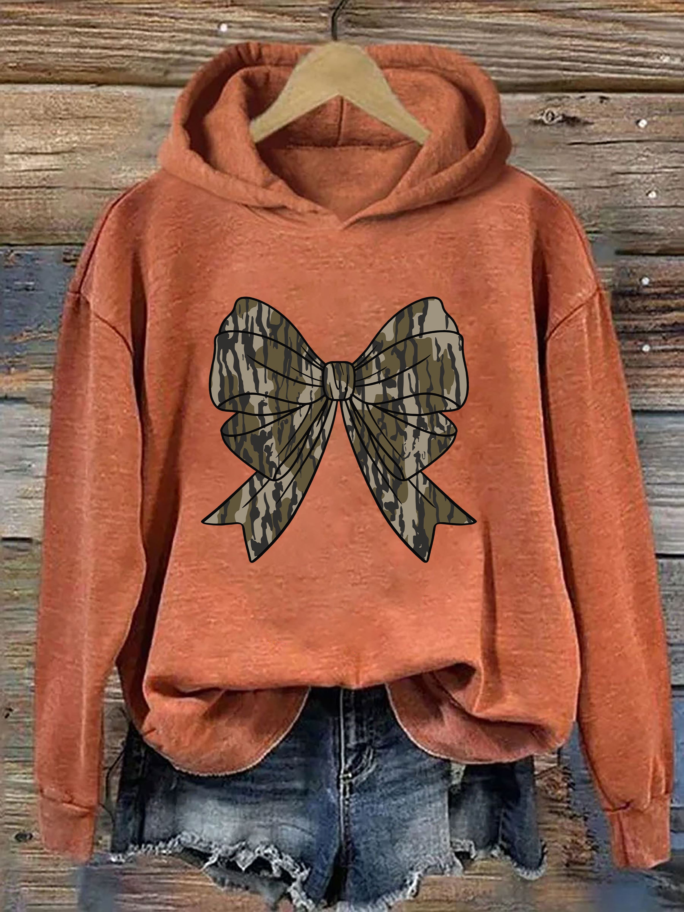 Camo Bow Hoodie