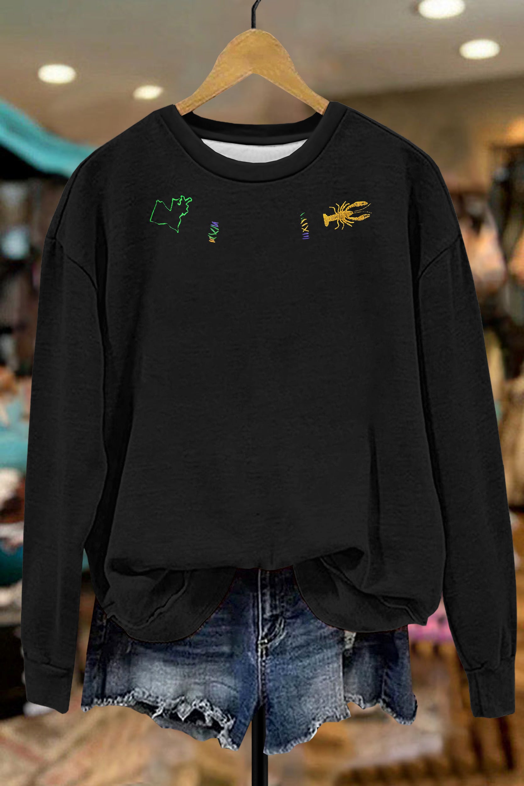 Stylish Carnival Print Sweatshirt