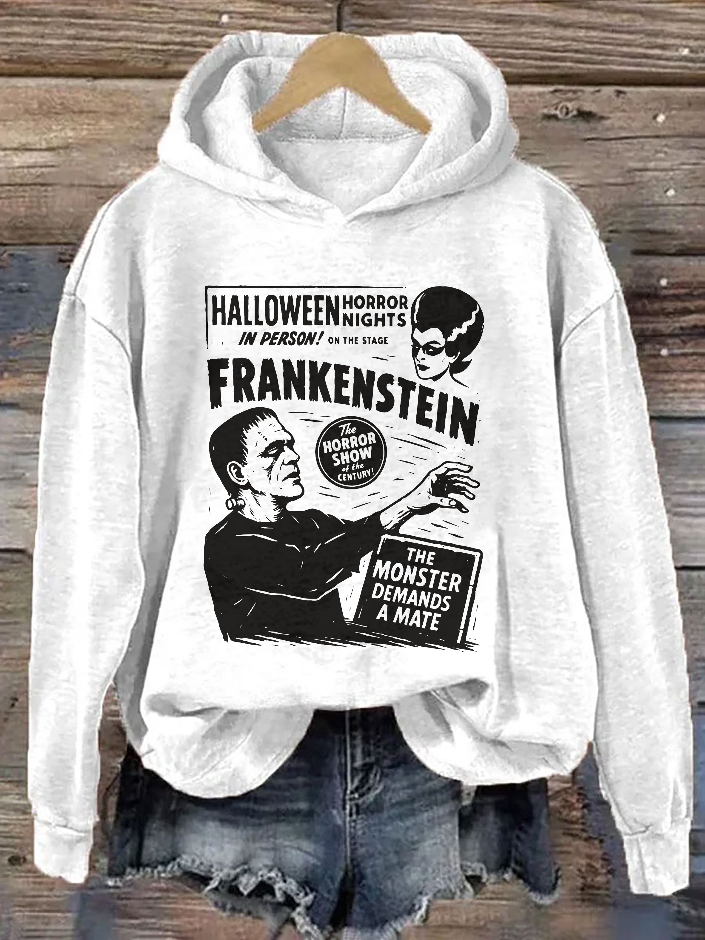 Frankenstein Cozy Halloween Hoodie