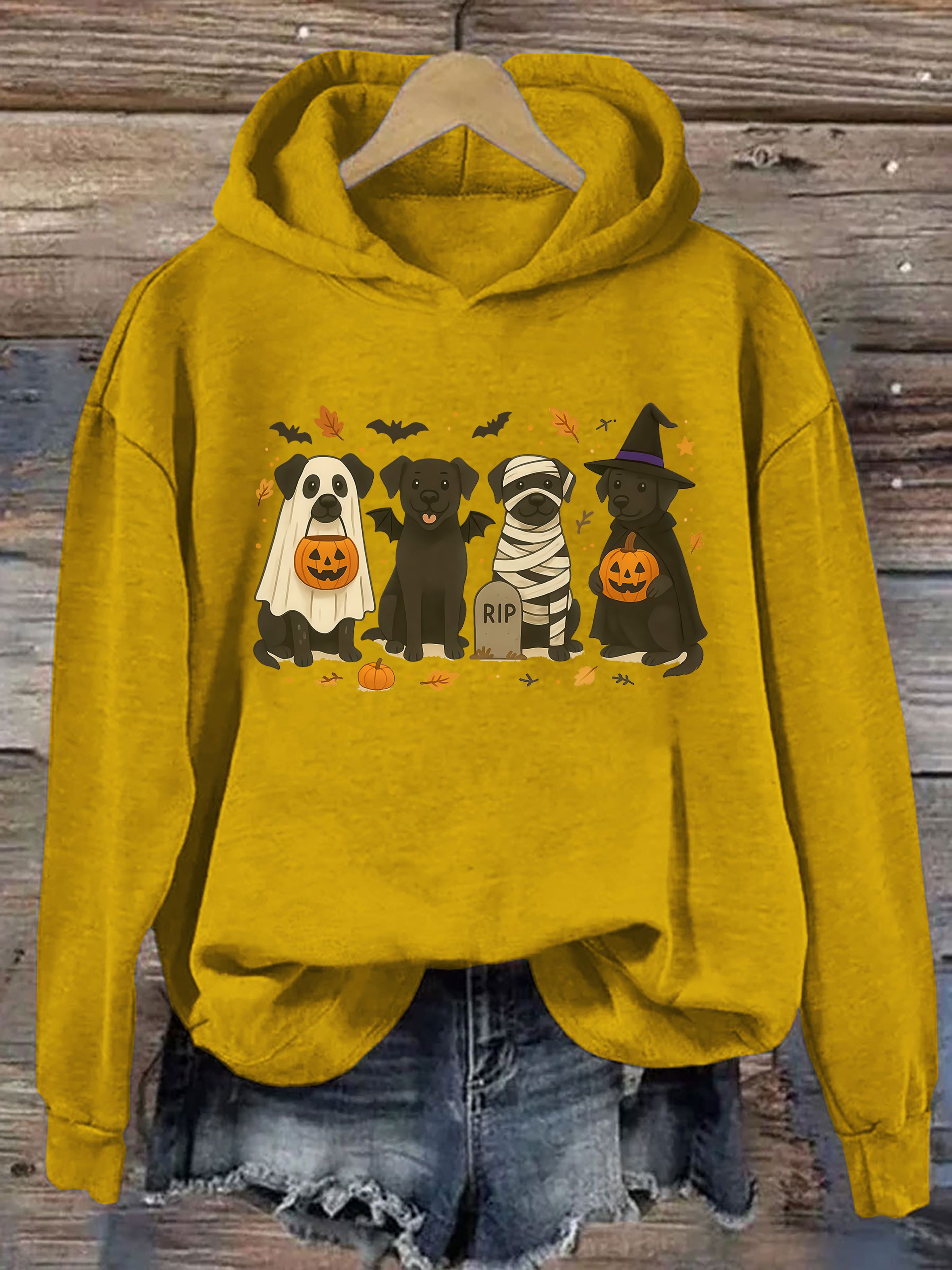 Halloween Black Lab Hoodie