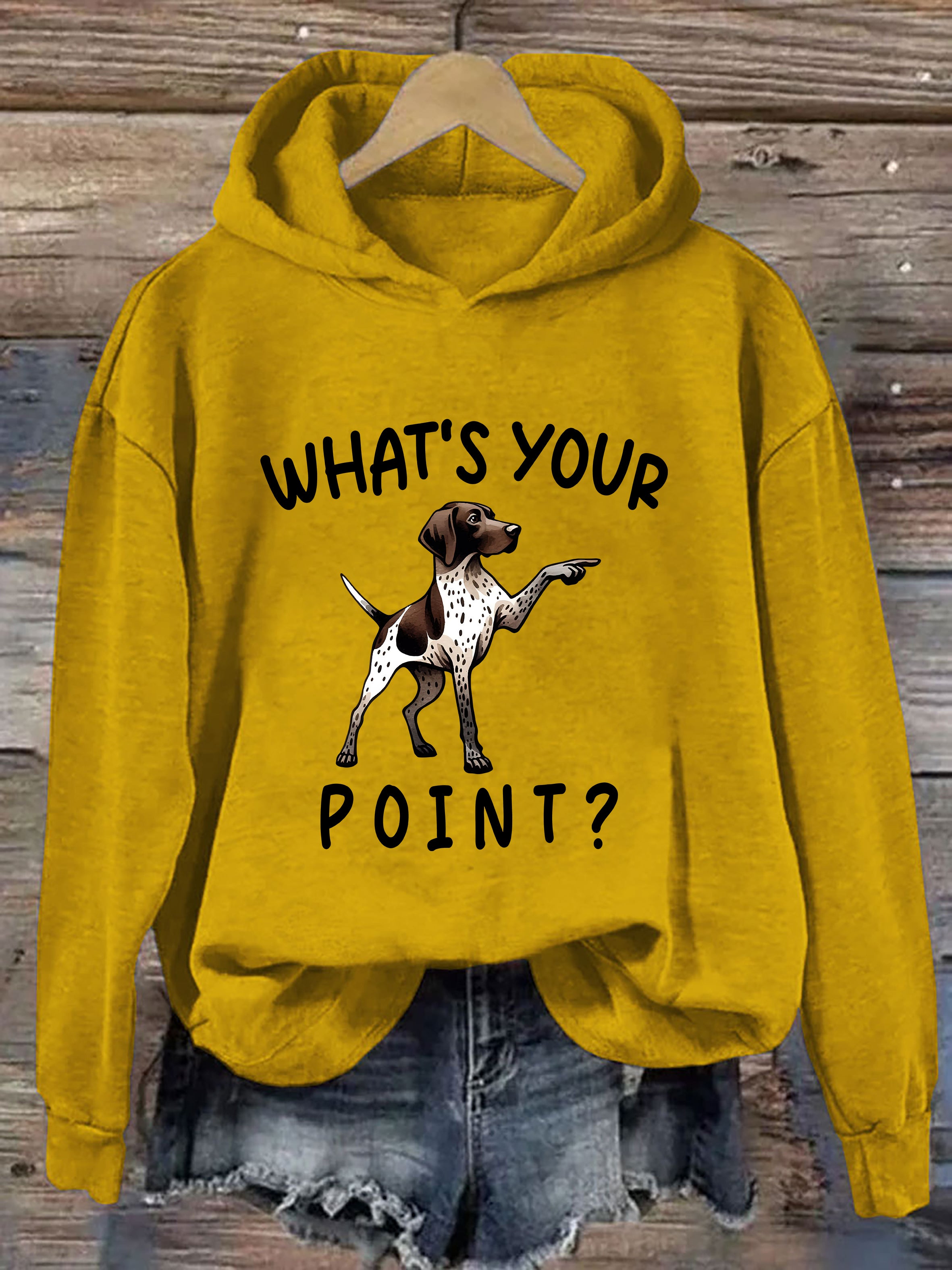What's Your Point Funny German Shorthaired Pointer Hoodie