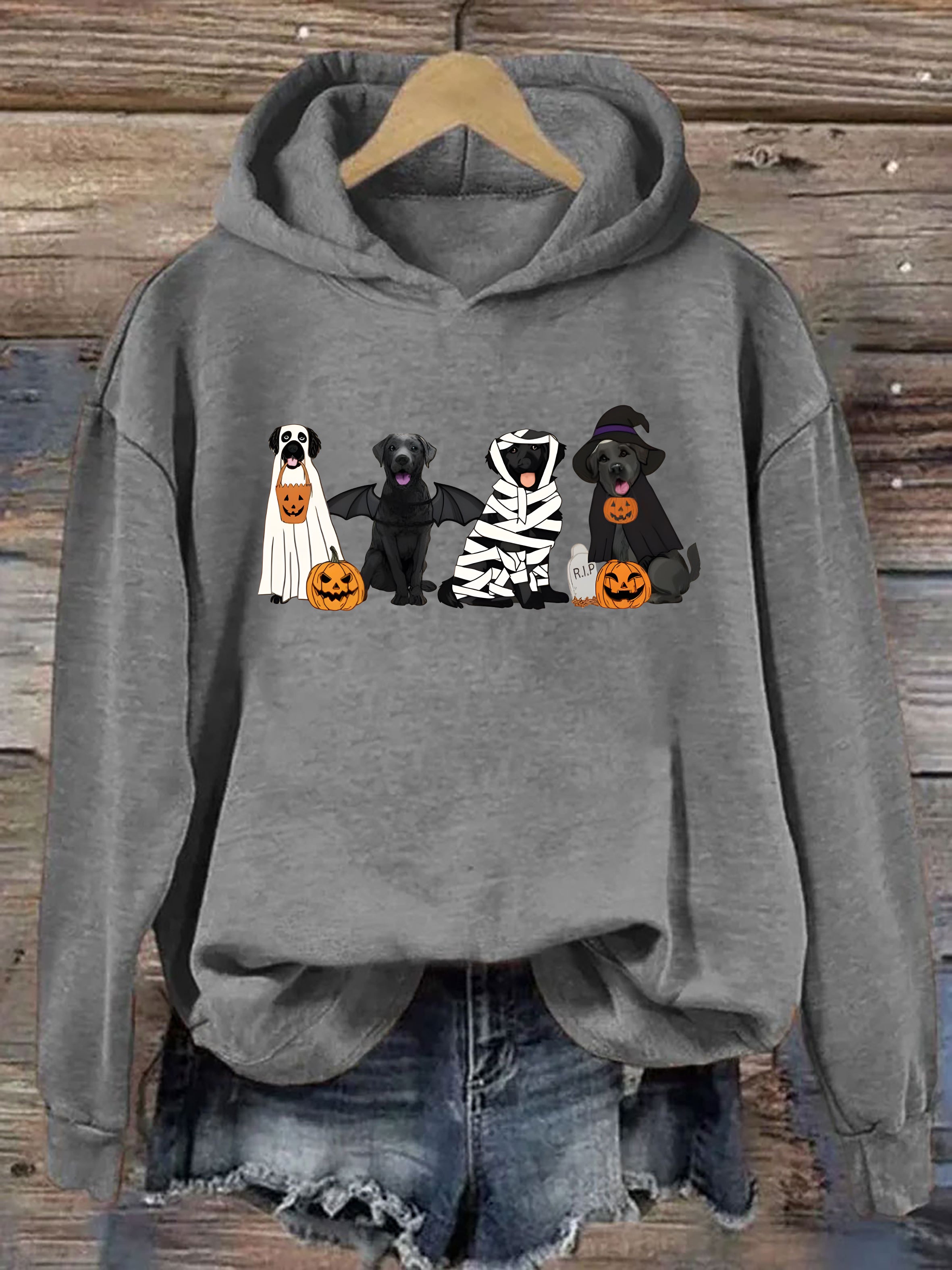 Black Labrador Halloween Hoodie