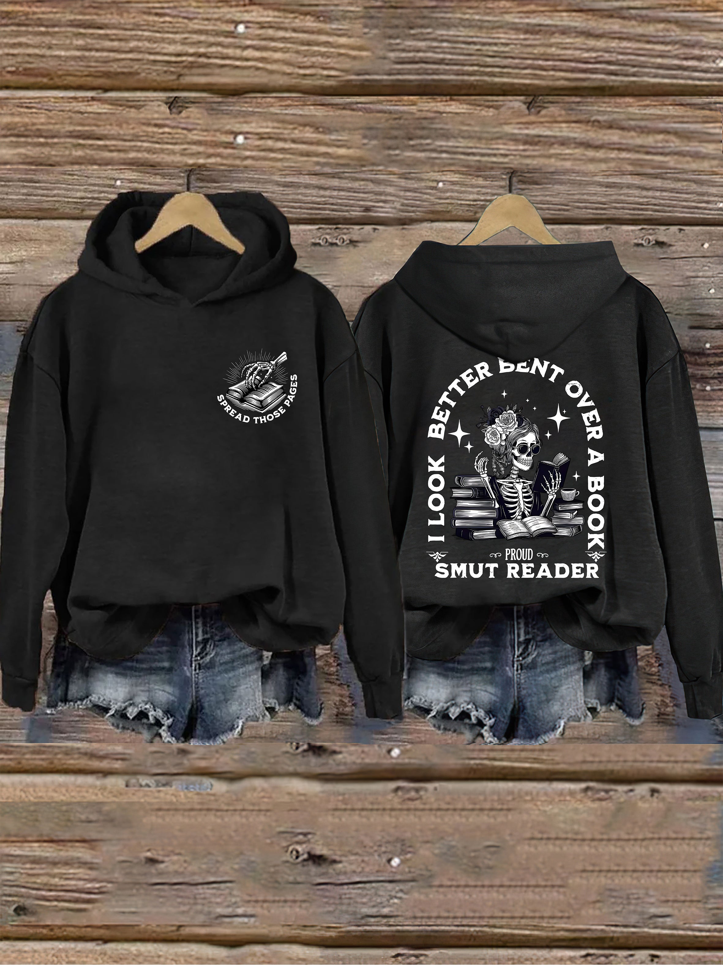 I Look Better Bent Over A Book Hoodie