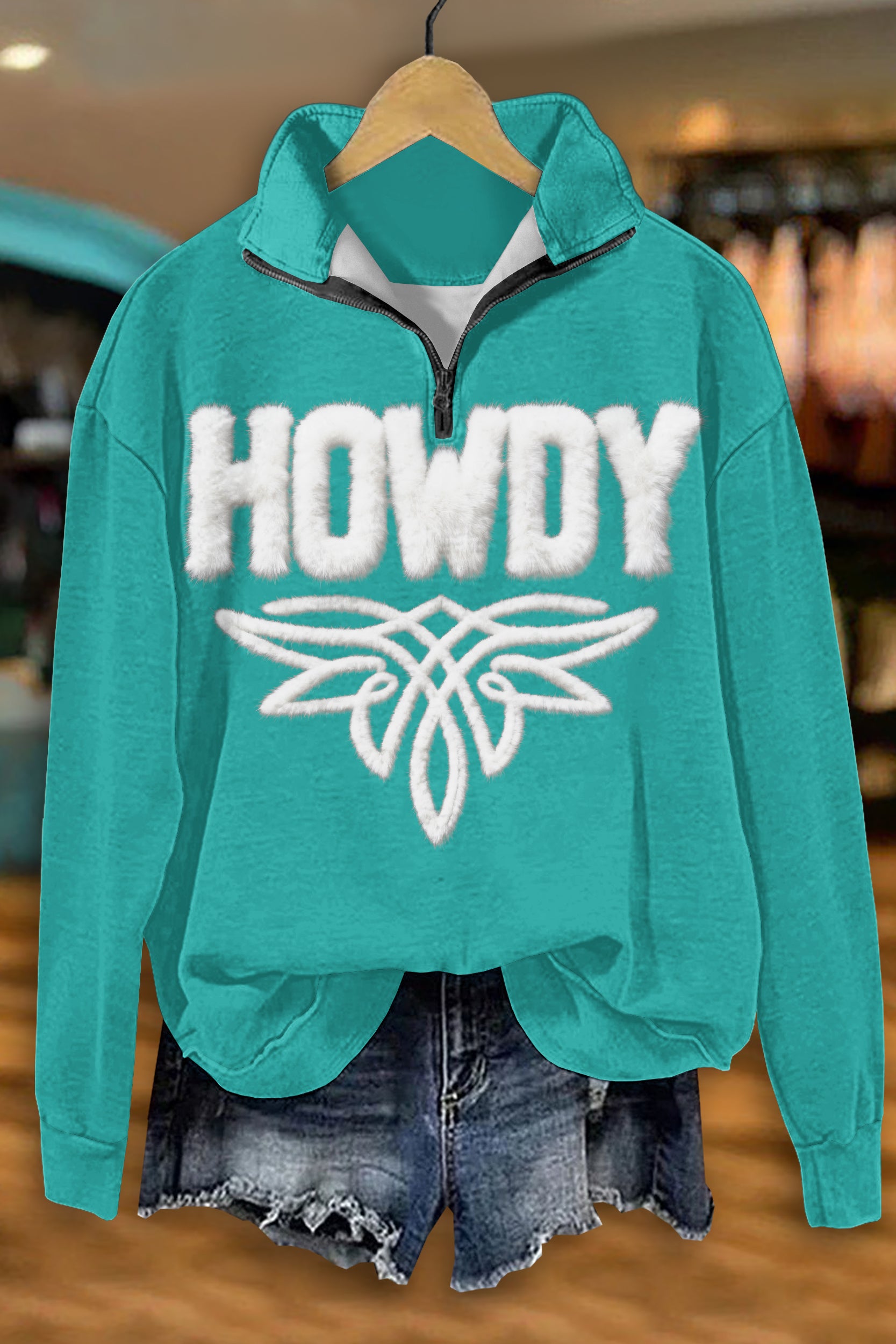 Western HOWDY Zip-Up Sweatshirt