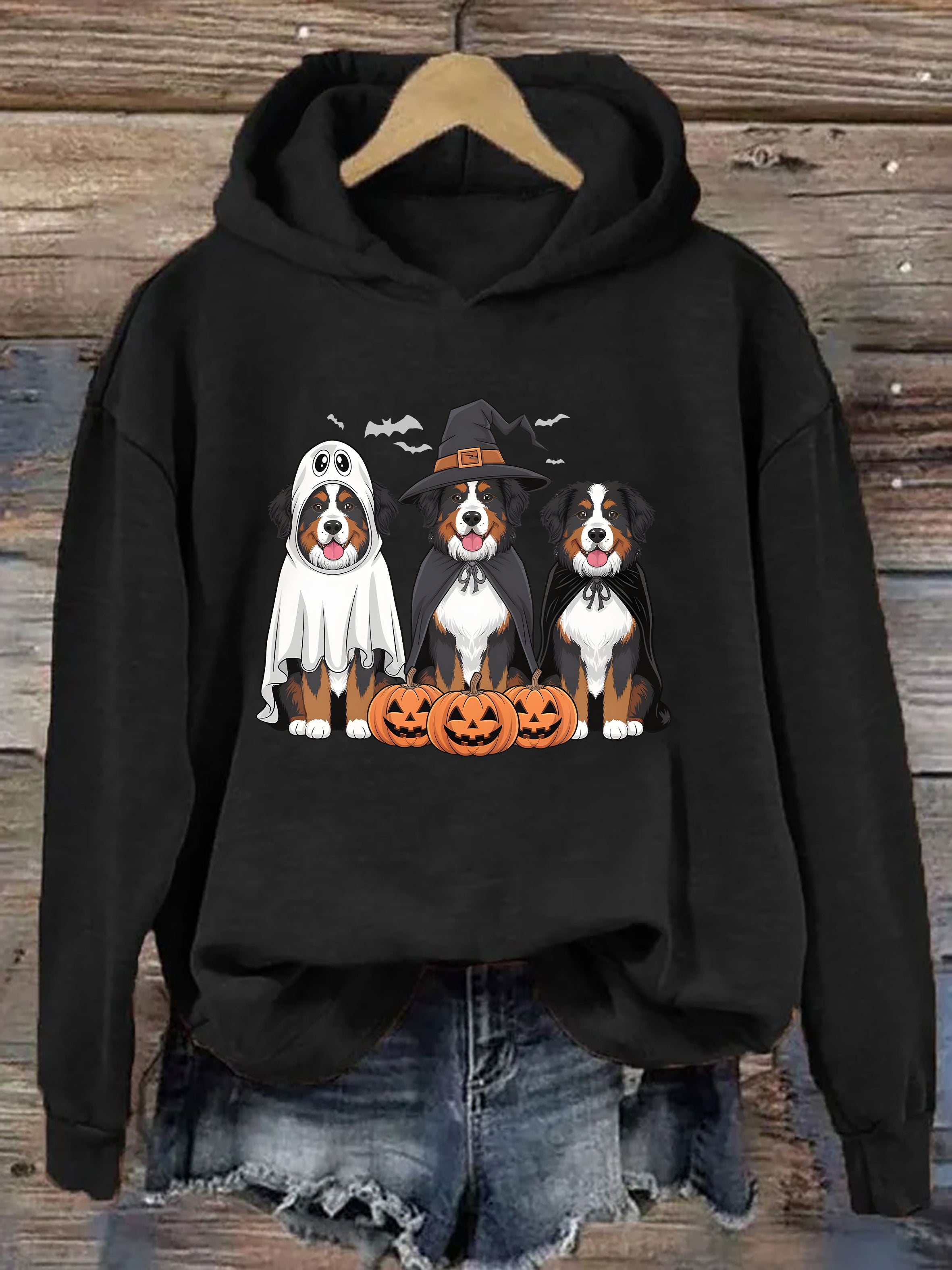Bernese Mountain Dog Ghost Dogs Hoodie