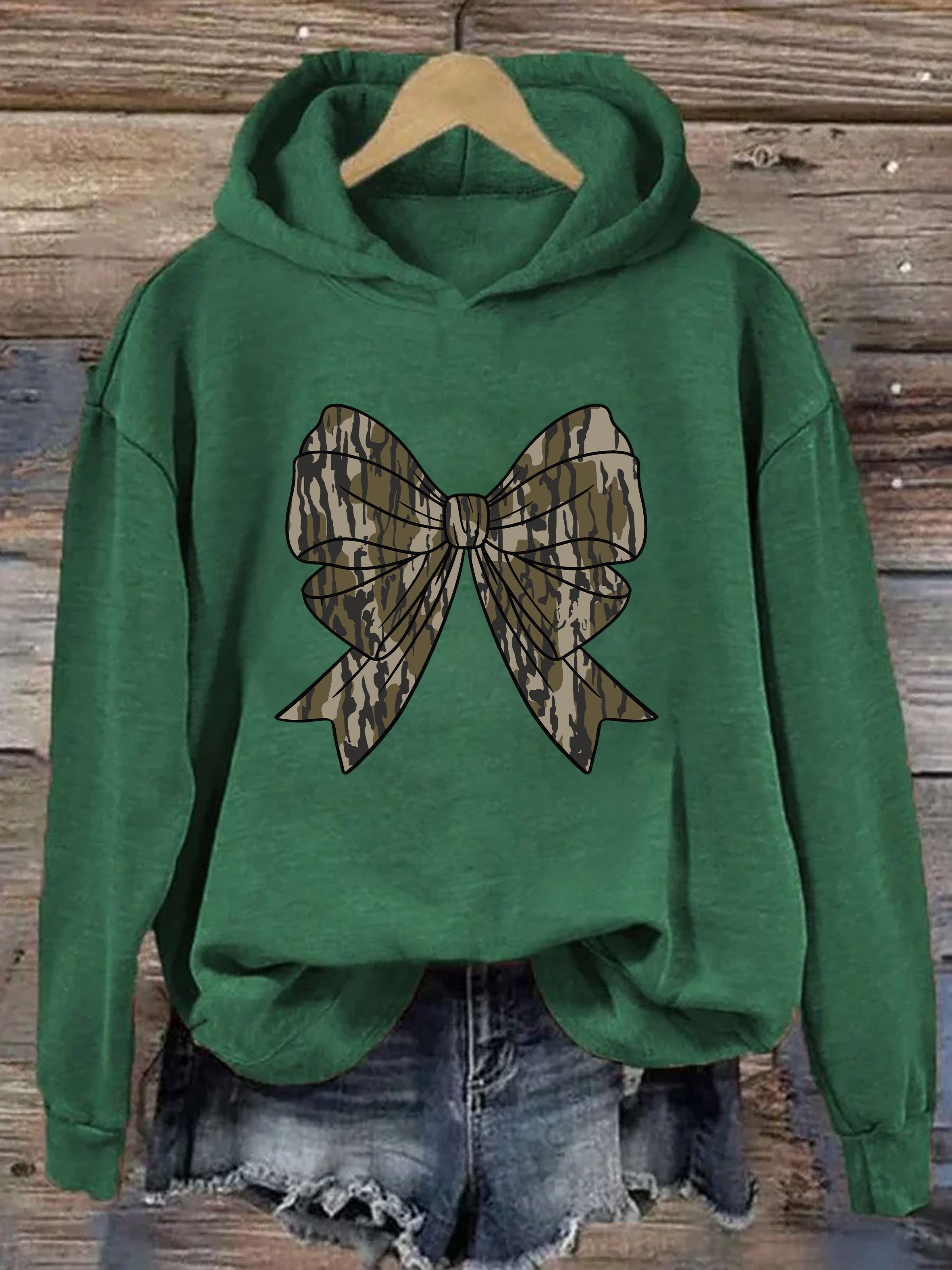 Camo Bow Hoodie