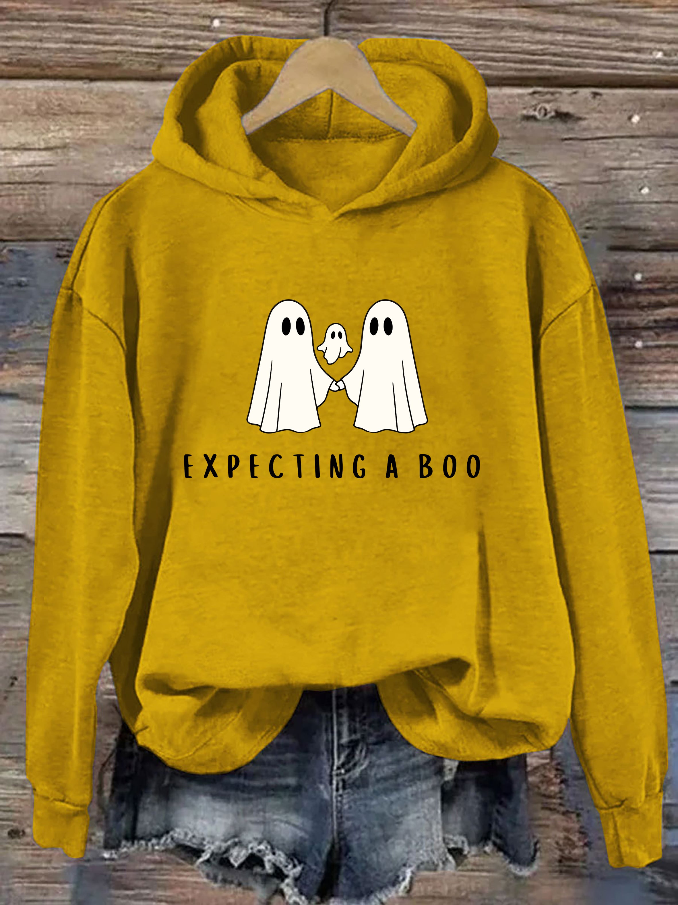 Pregnancy Announcement Halloween Hoodie