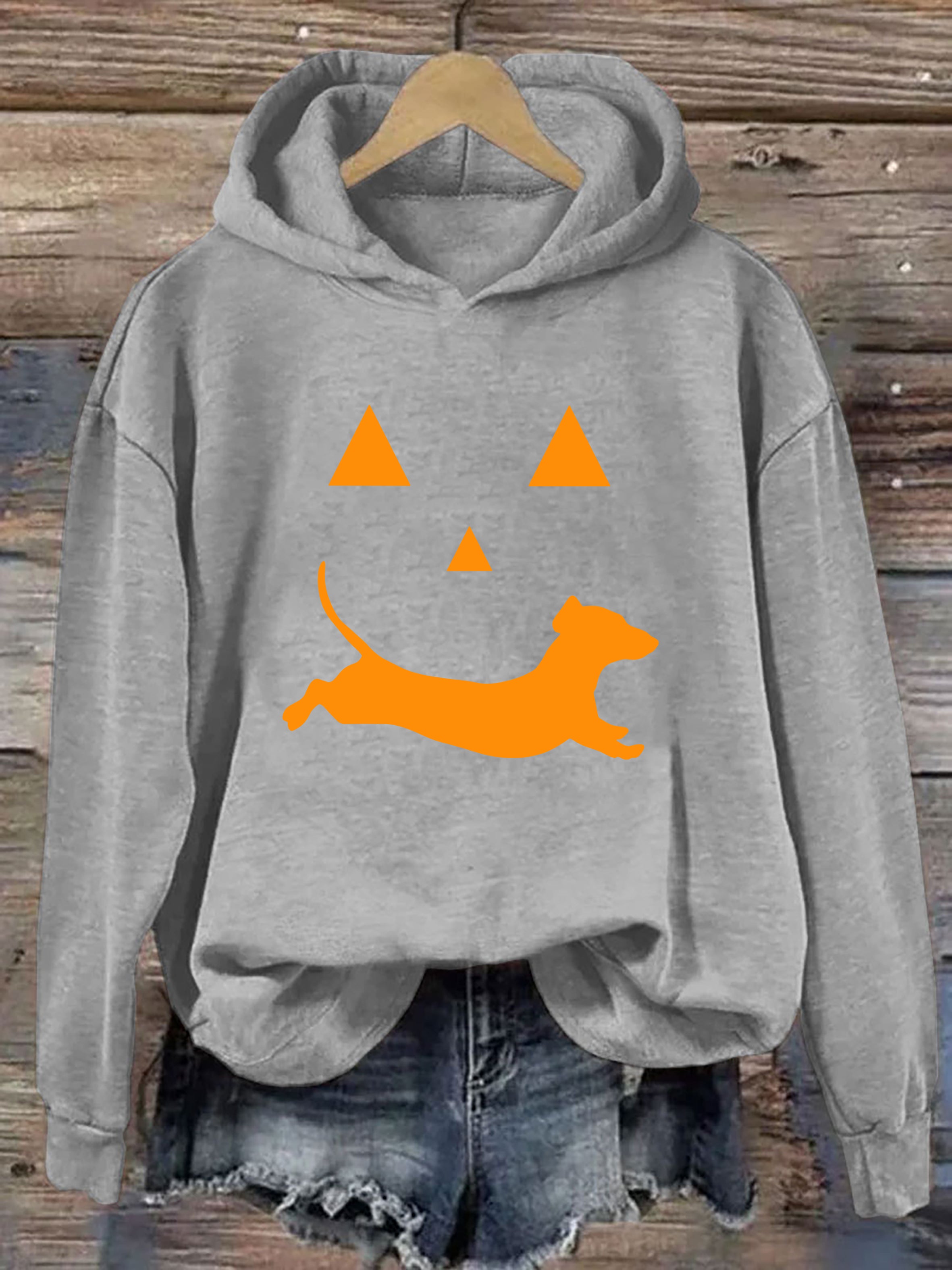 Dachshund And Halloween Hoodie