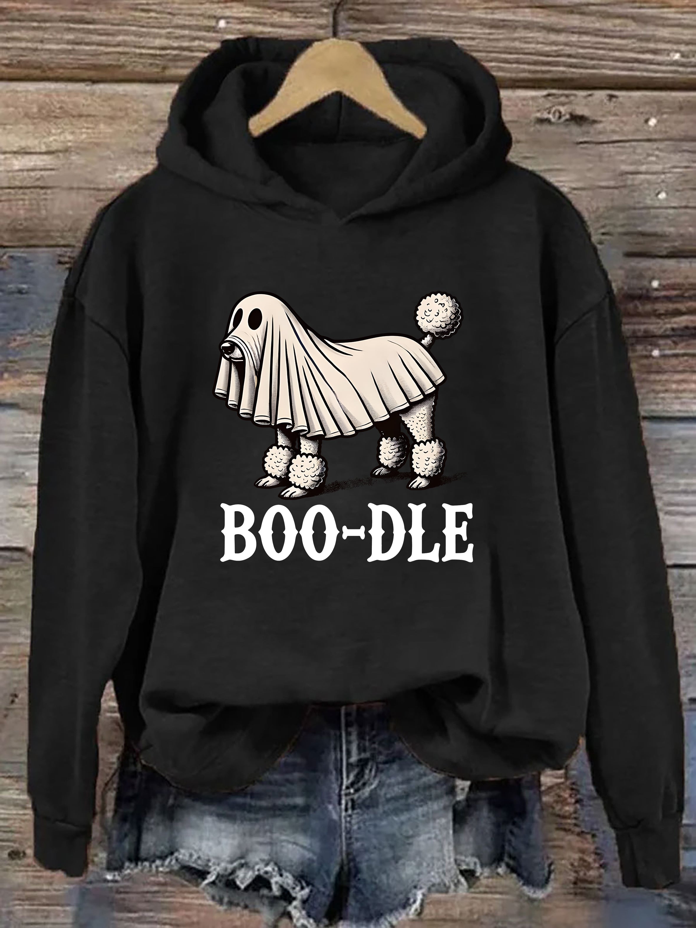 Funny Halloween Ghost Dog Hoodie