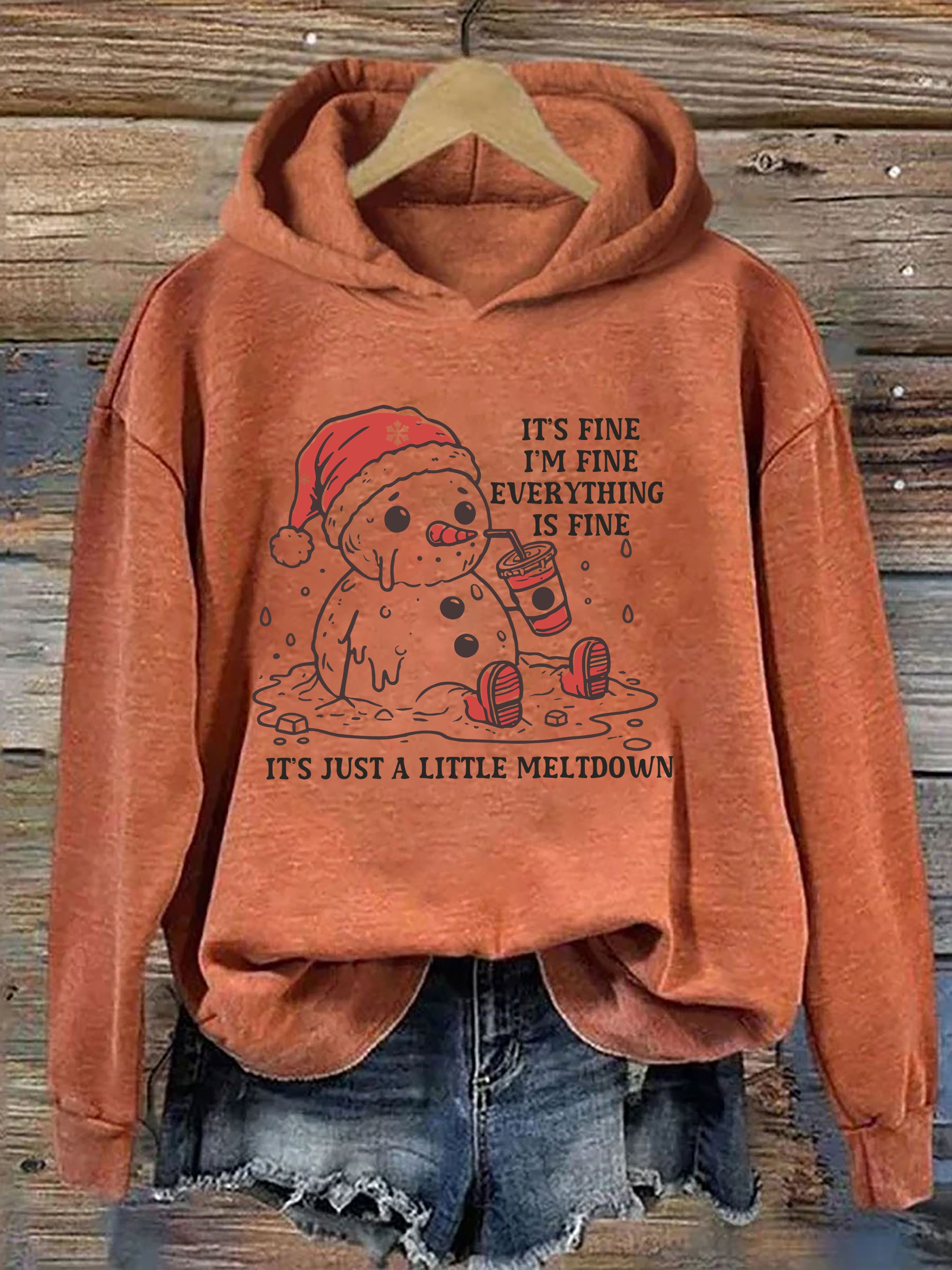 Funny Christmas Mental Health Hoodie