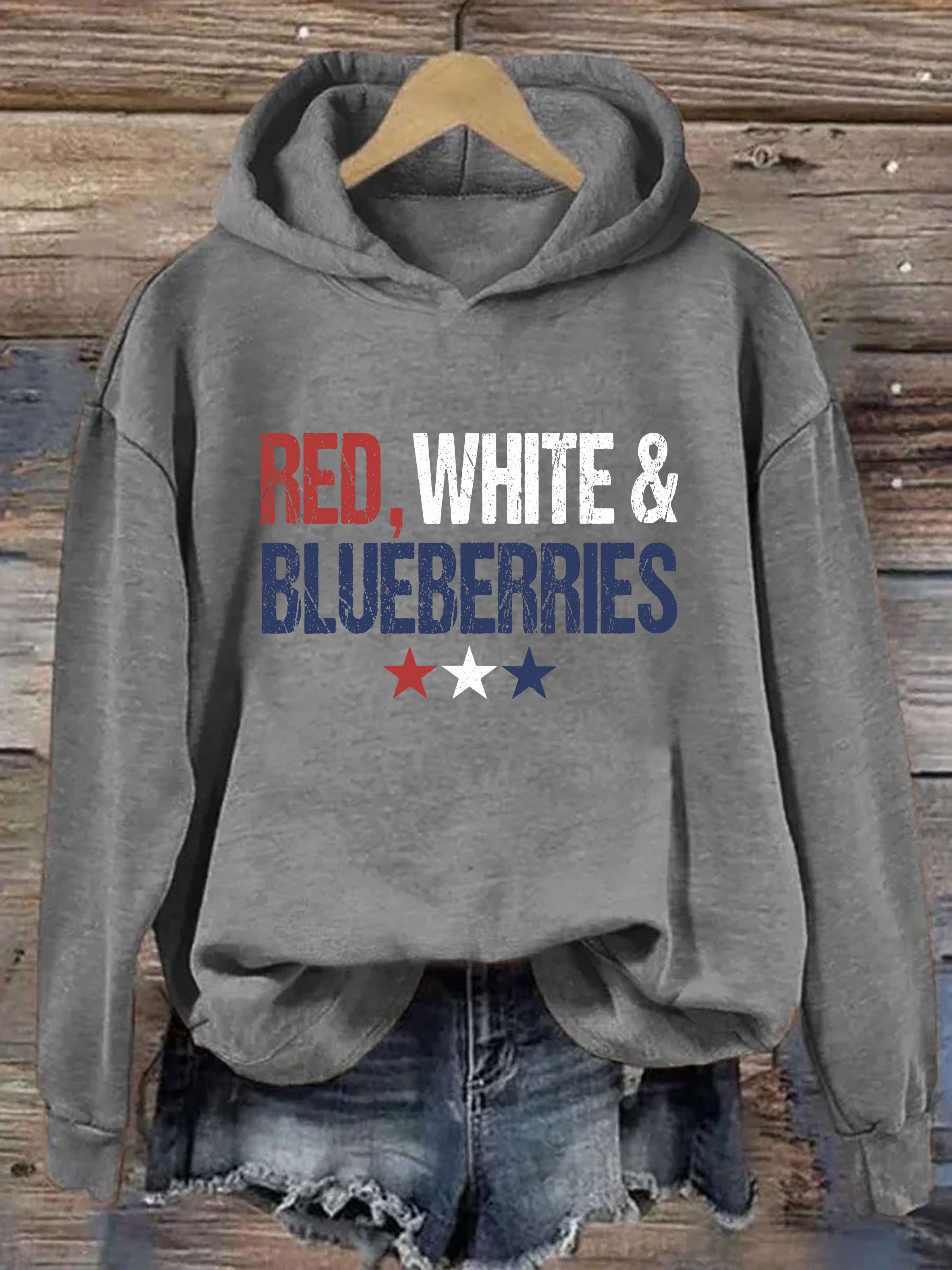 Red White & Blueberries Hoodie