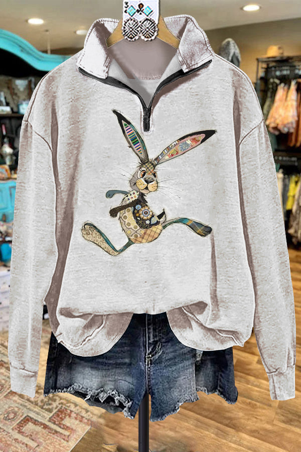 Classic Contrast Easter Bunny Sweatshirt