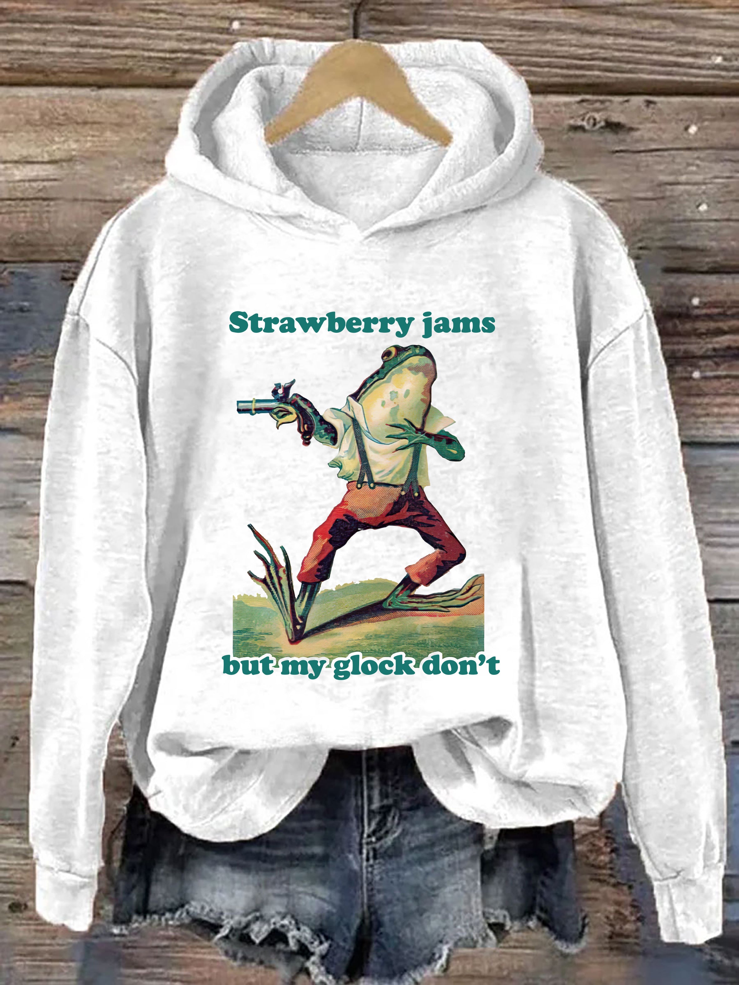 Strawberry Jams But My Glock Don't Hoodie