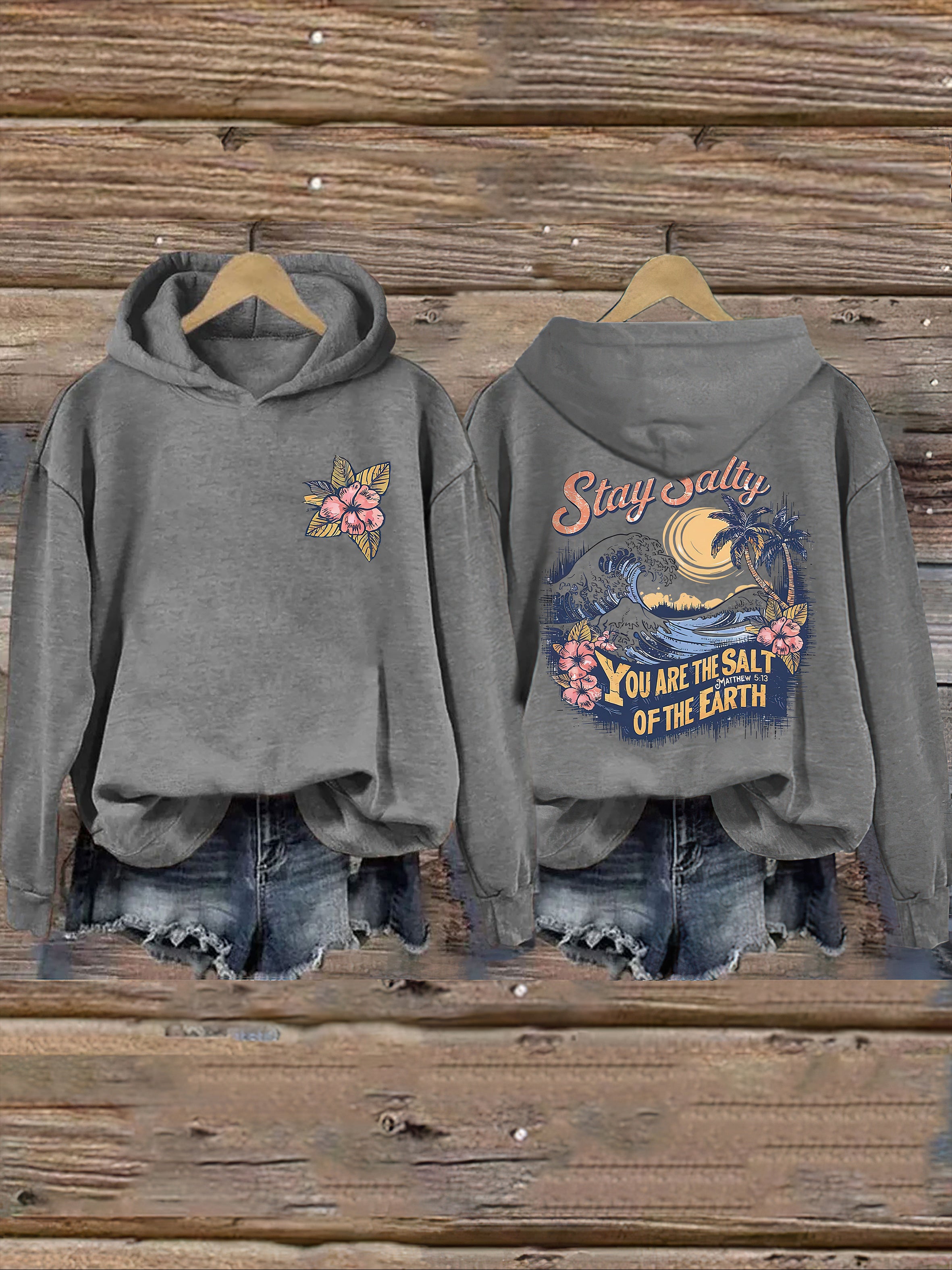 Salty Retro Christian Hoodie