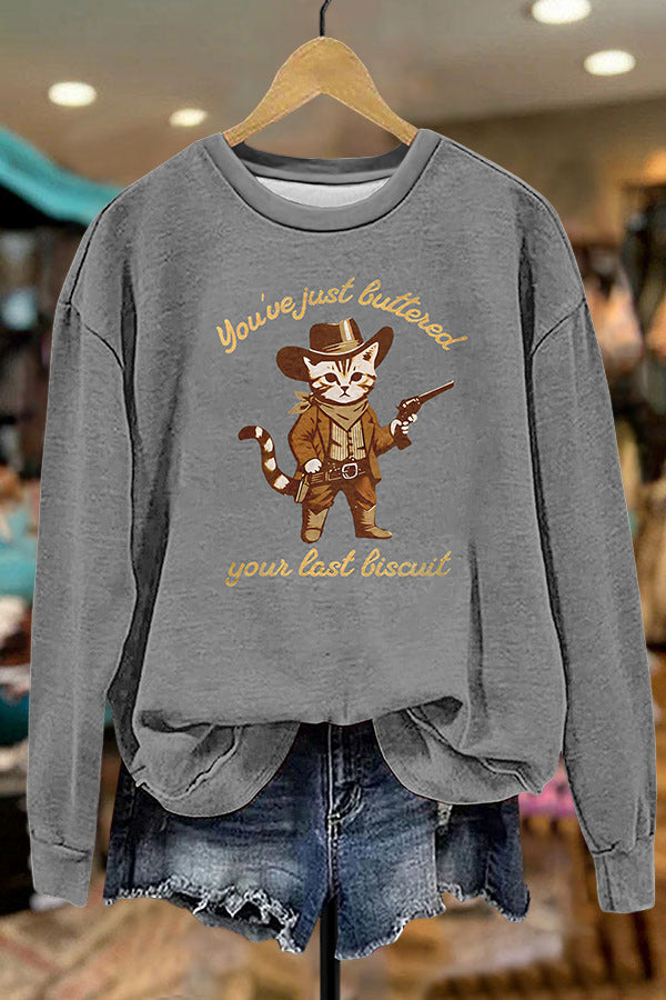 Funny Cowboy Cat Sweatshirt