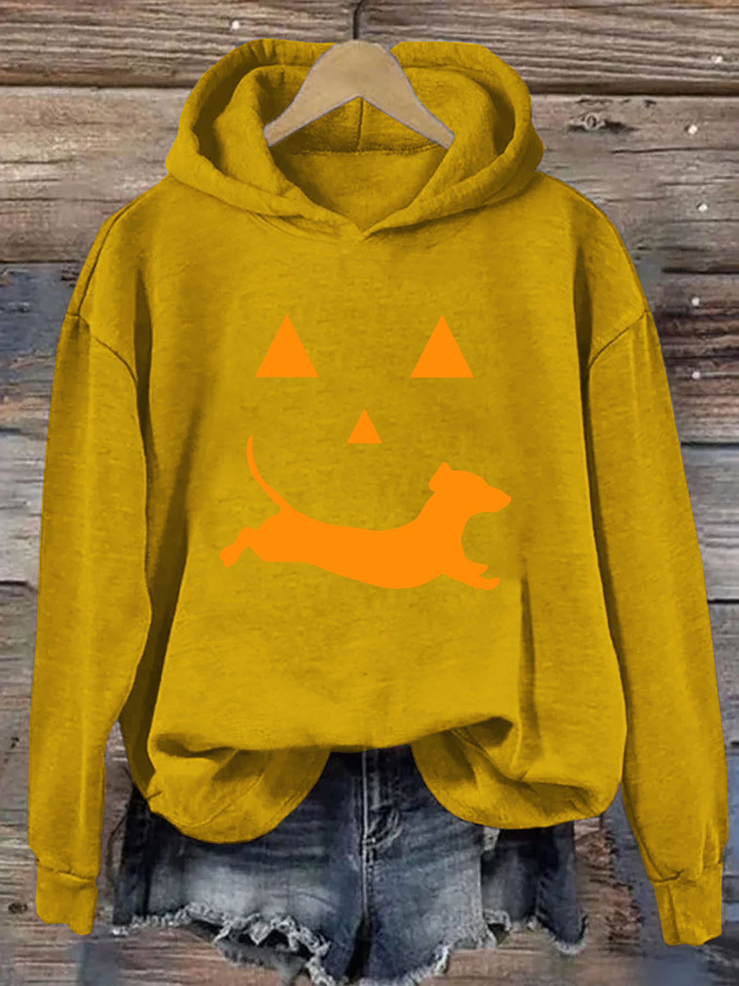 Dachshund And Halloween Hoodie