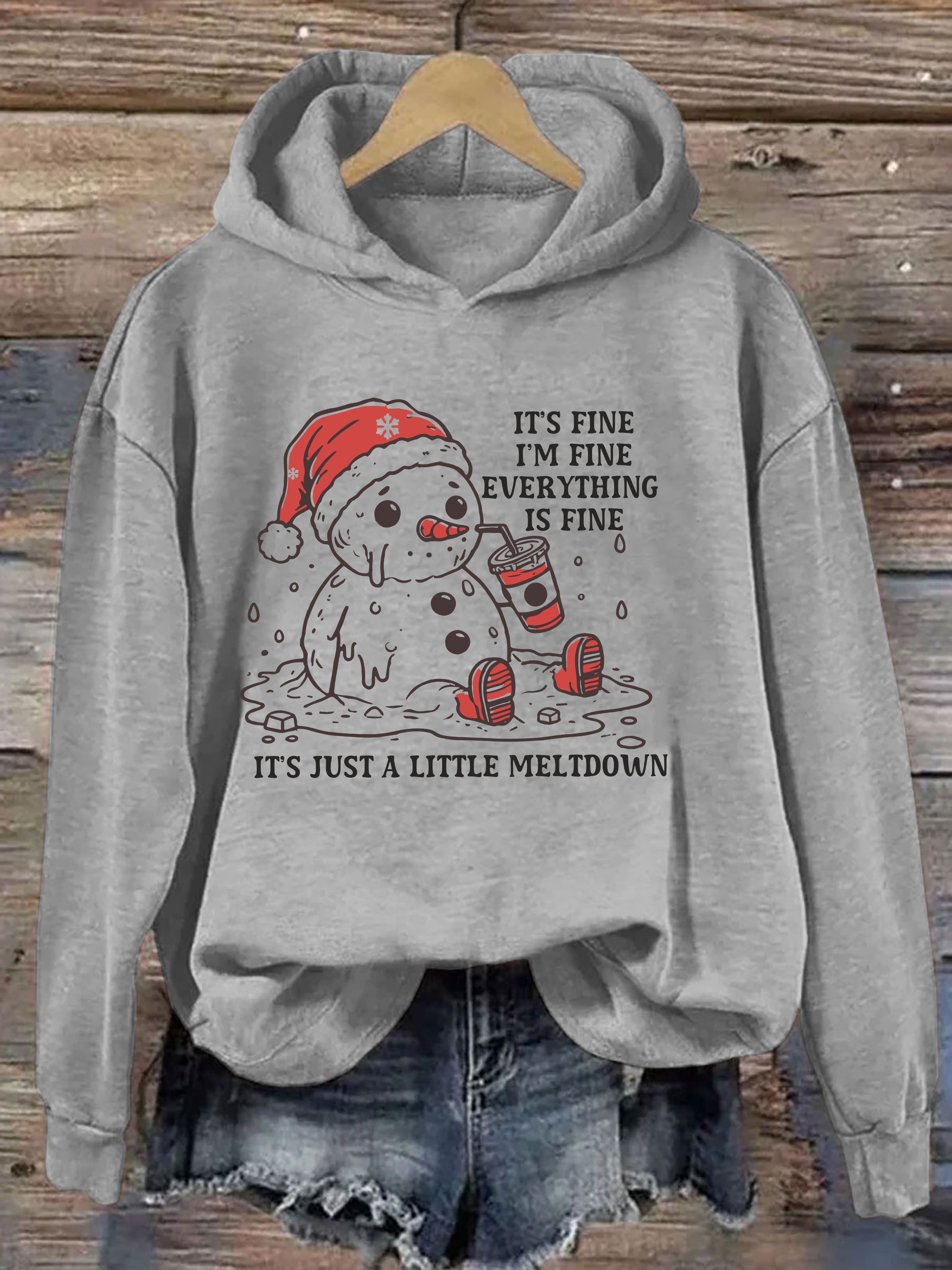 Funny Christmas Mental Health Hoodie