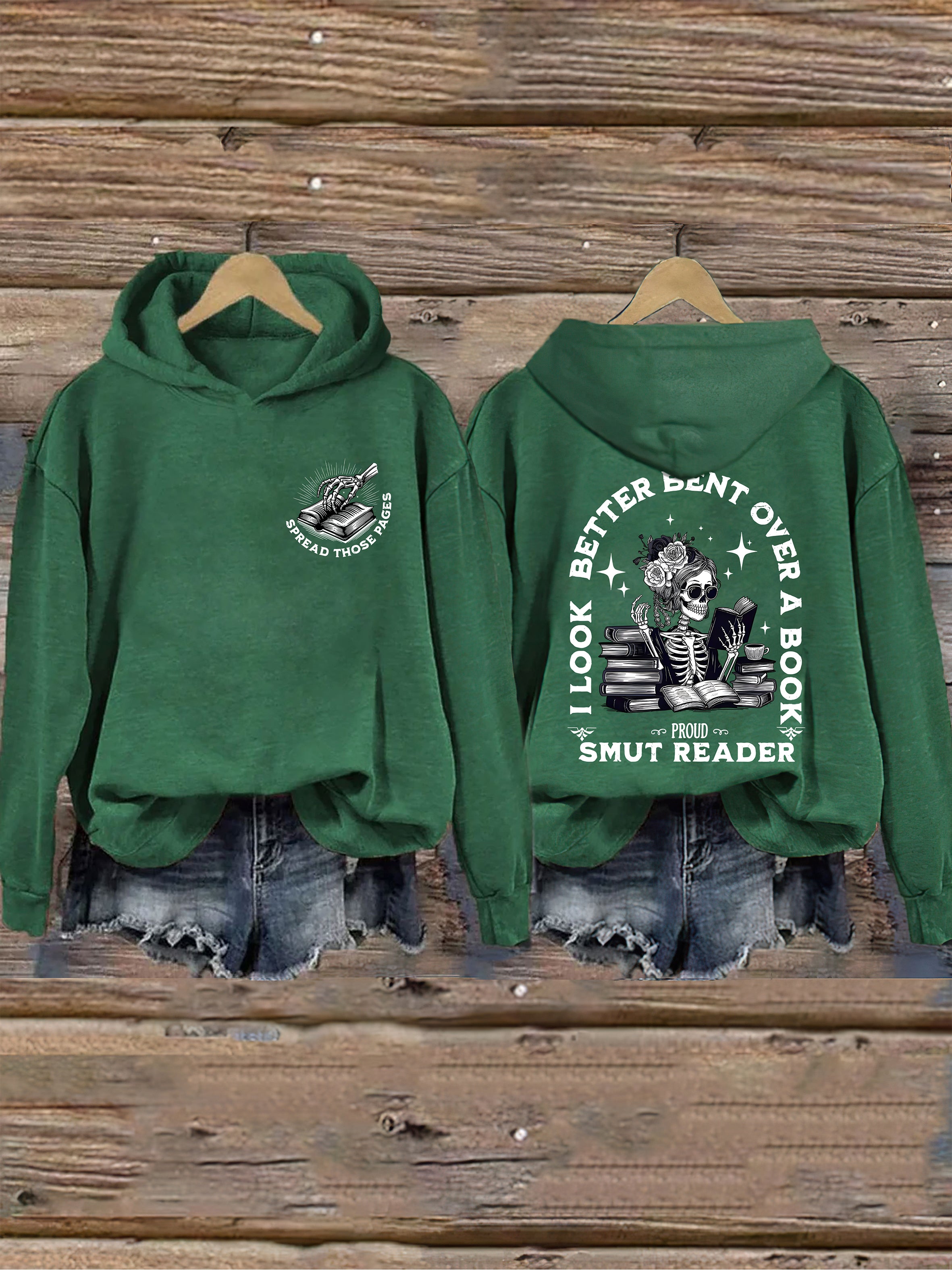 I Look Better Bent Over A Book Hoodie