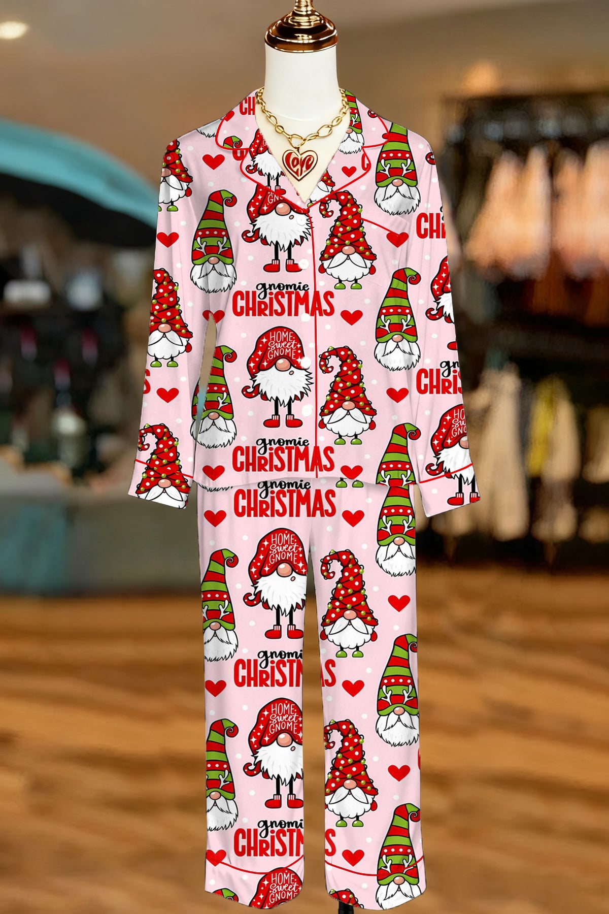 CUTE CHRISTMAS GNOME TWO-PIECE SET